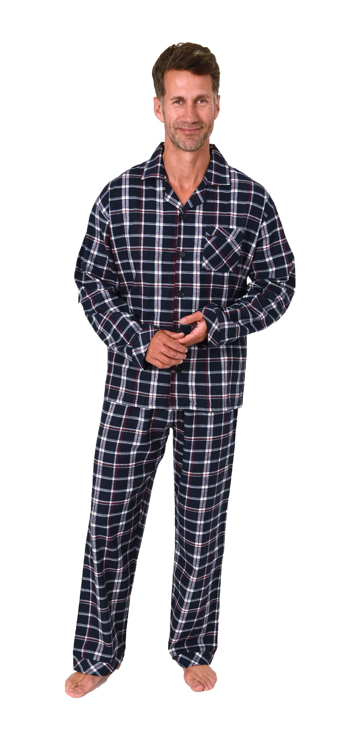 Normann Pyjama Normann Herren Flanell Schlafanzug Pyjama - auch in Übergröß günstig online kaufen