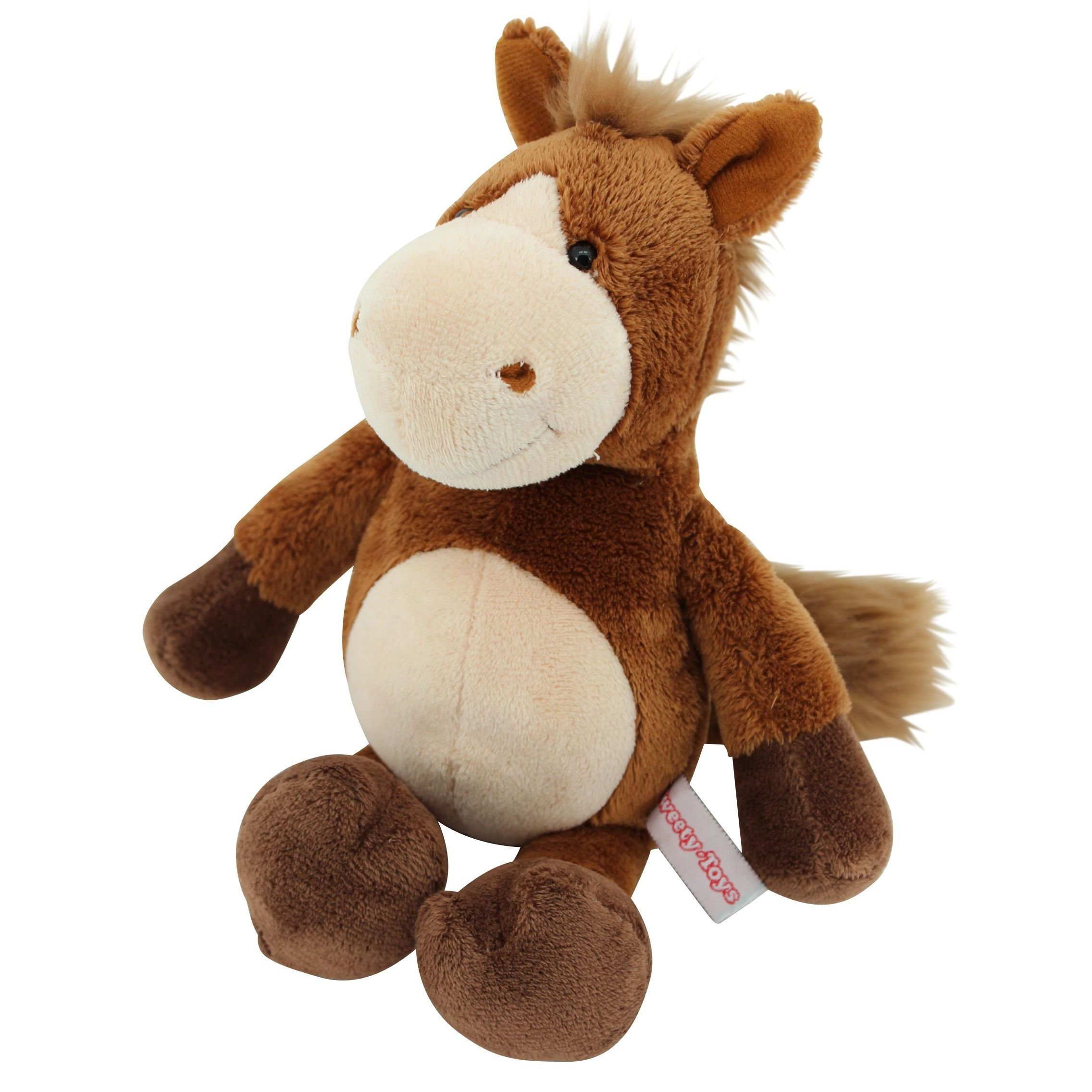 Sweety-Toys Kuscheltier Sweety Toys 70612 Pferd "Pferdinand" Kuscheltier Fohlen 28 cm braun