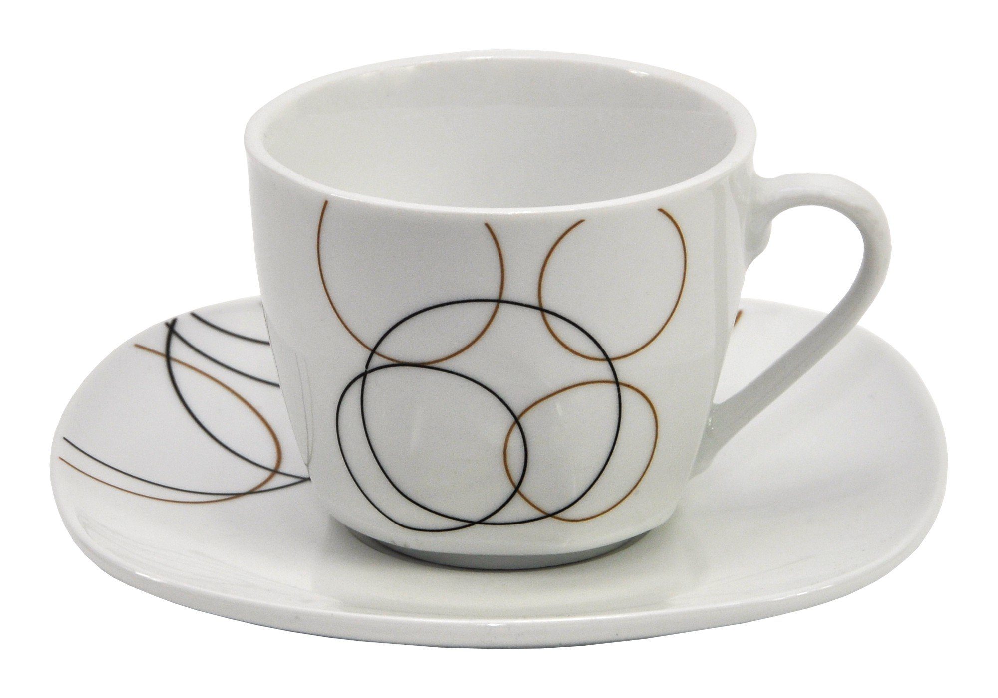 Untertasse Well 2tlg. mit Look, Porzellan van Espressotasse Set Tasse