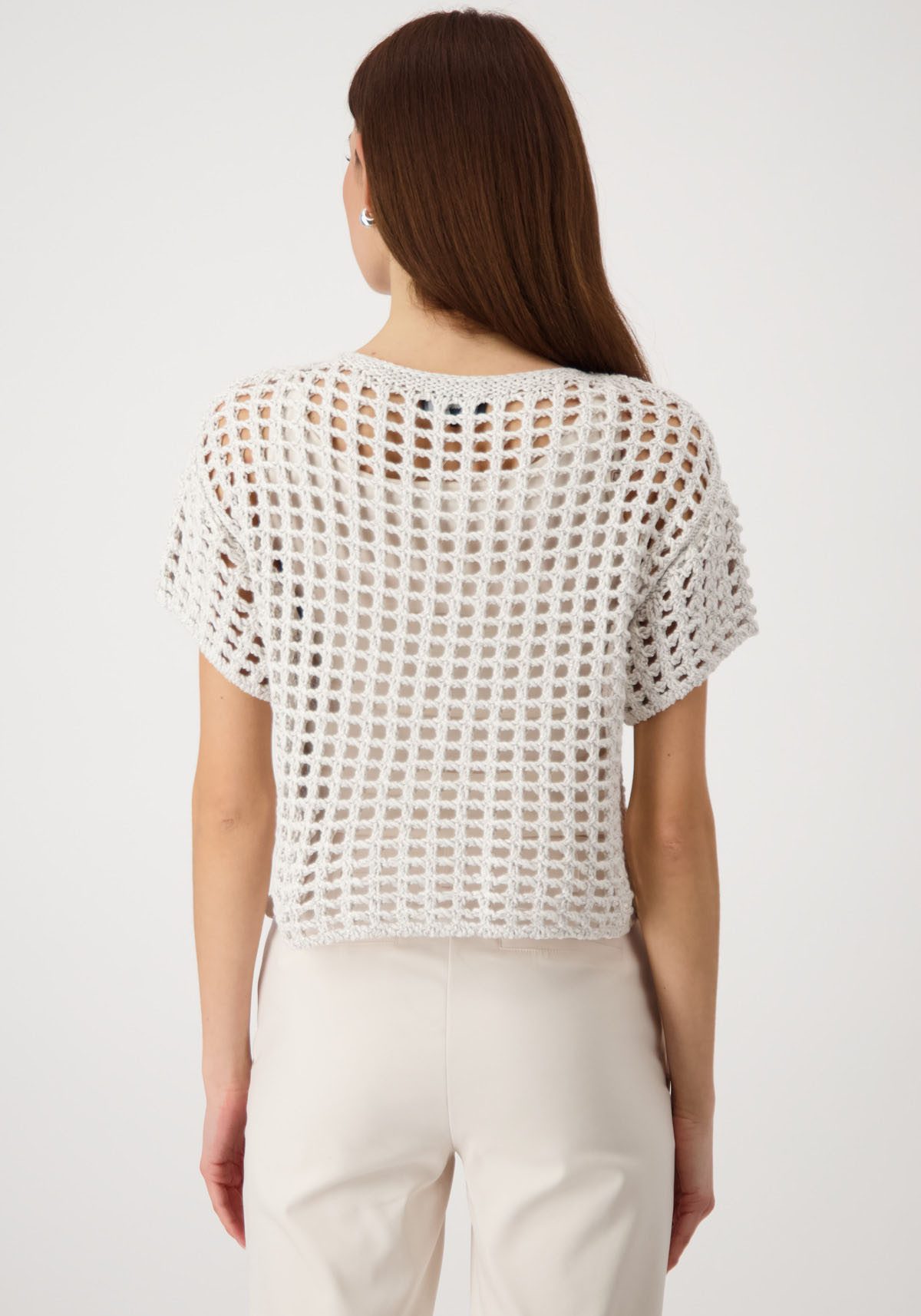 Monari Strickpullover aus Ajourstrick günstig online kaufen
