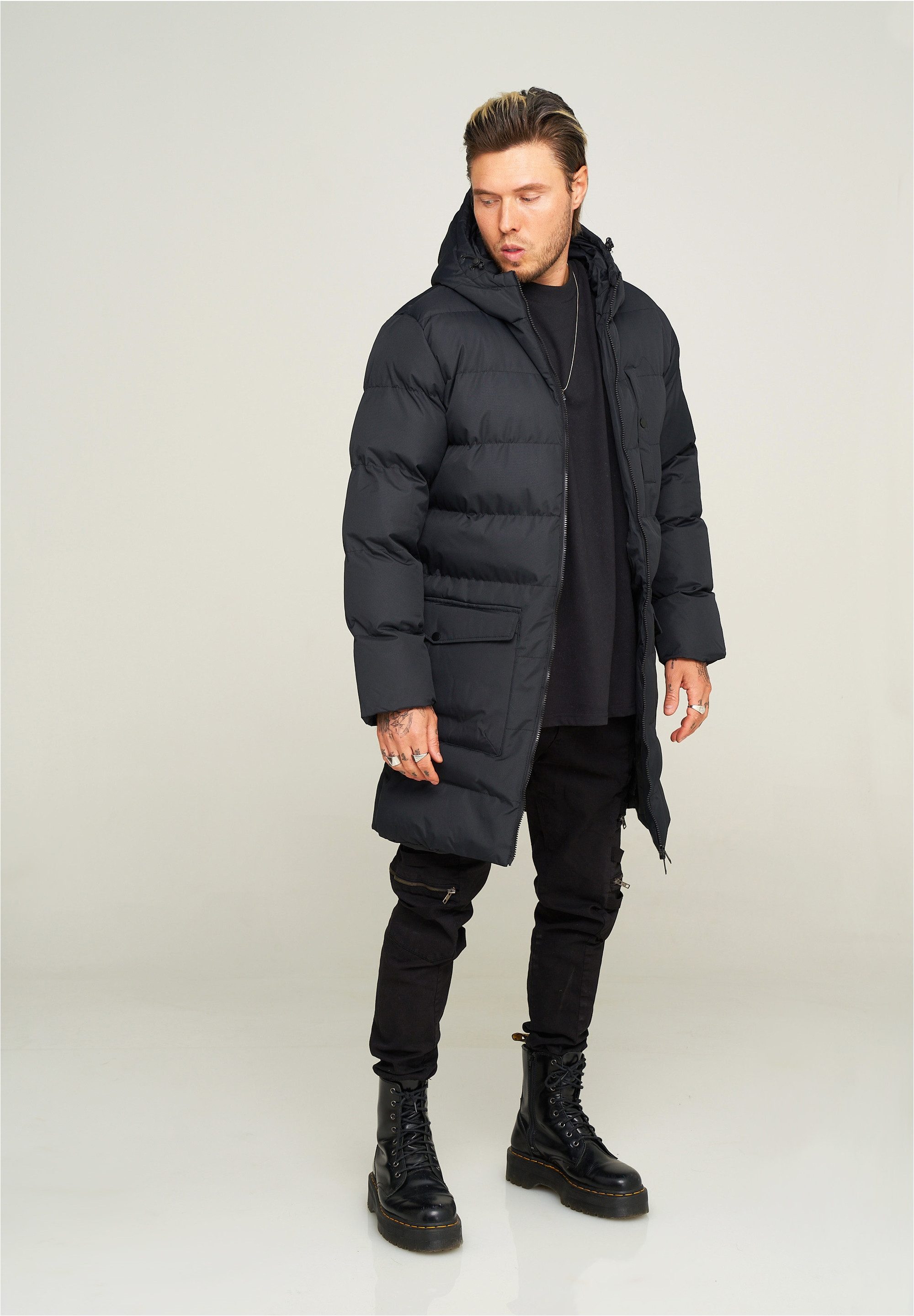 behype Steppjacke PUFFER PARKA Steppjacke mit Kapuze günstig online kaufen