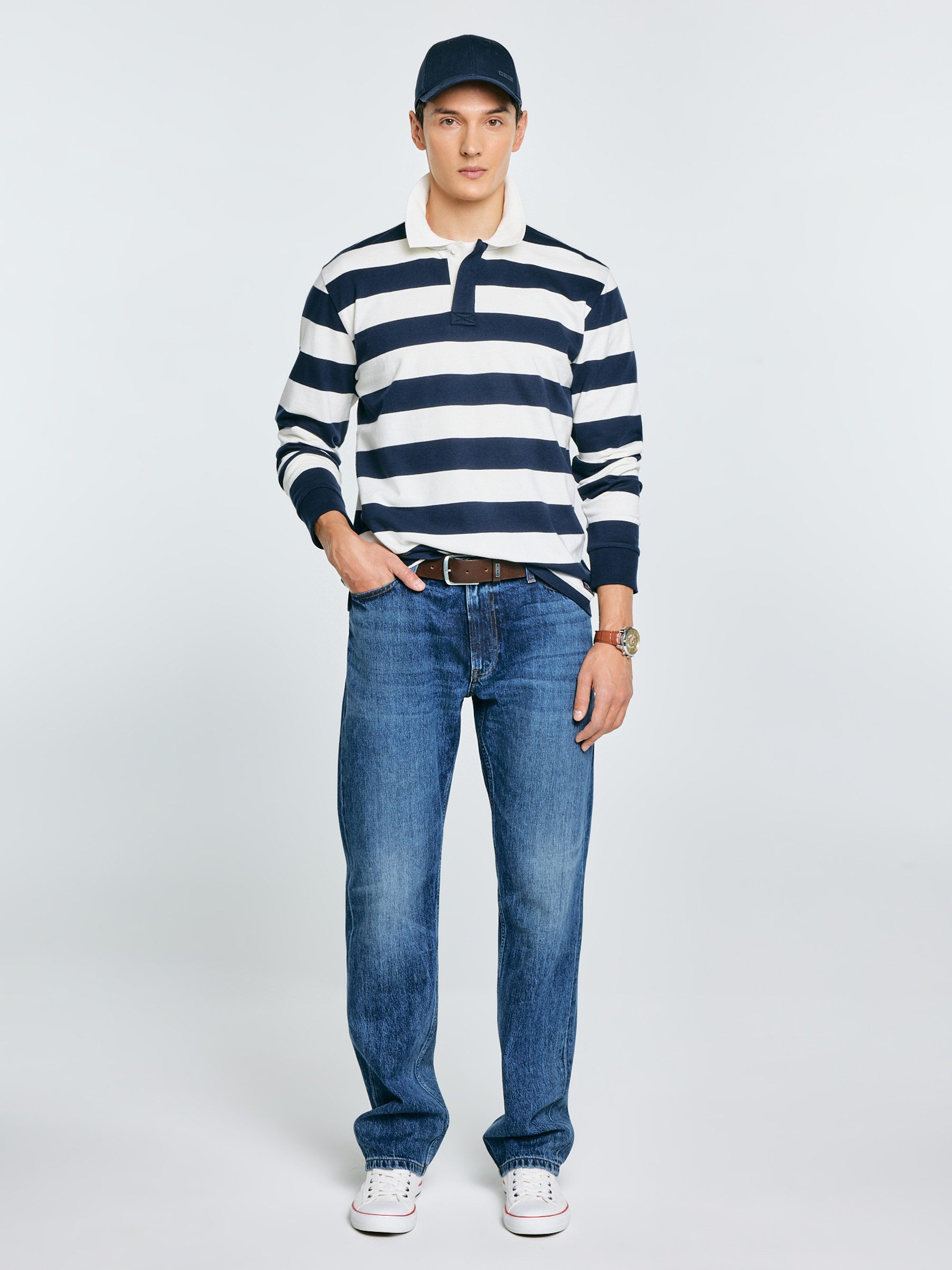 BIG STAR Langarm-Poloshirt MIKER