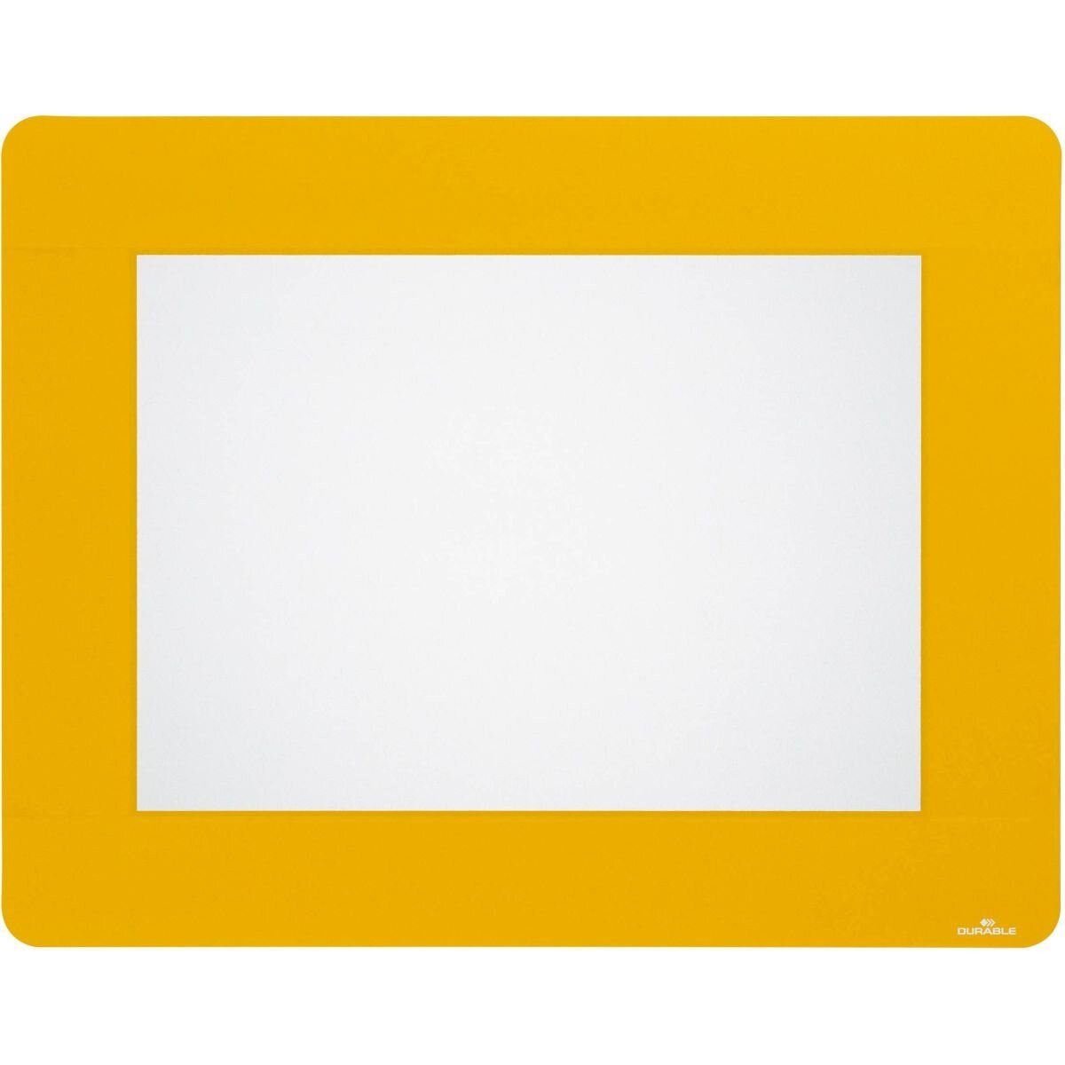 DURABLE Kettenschloss Bodenmarkierungsfenster A4 ablösbar signalgelb VE=10 Stück
