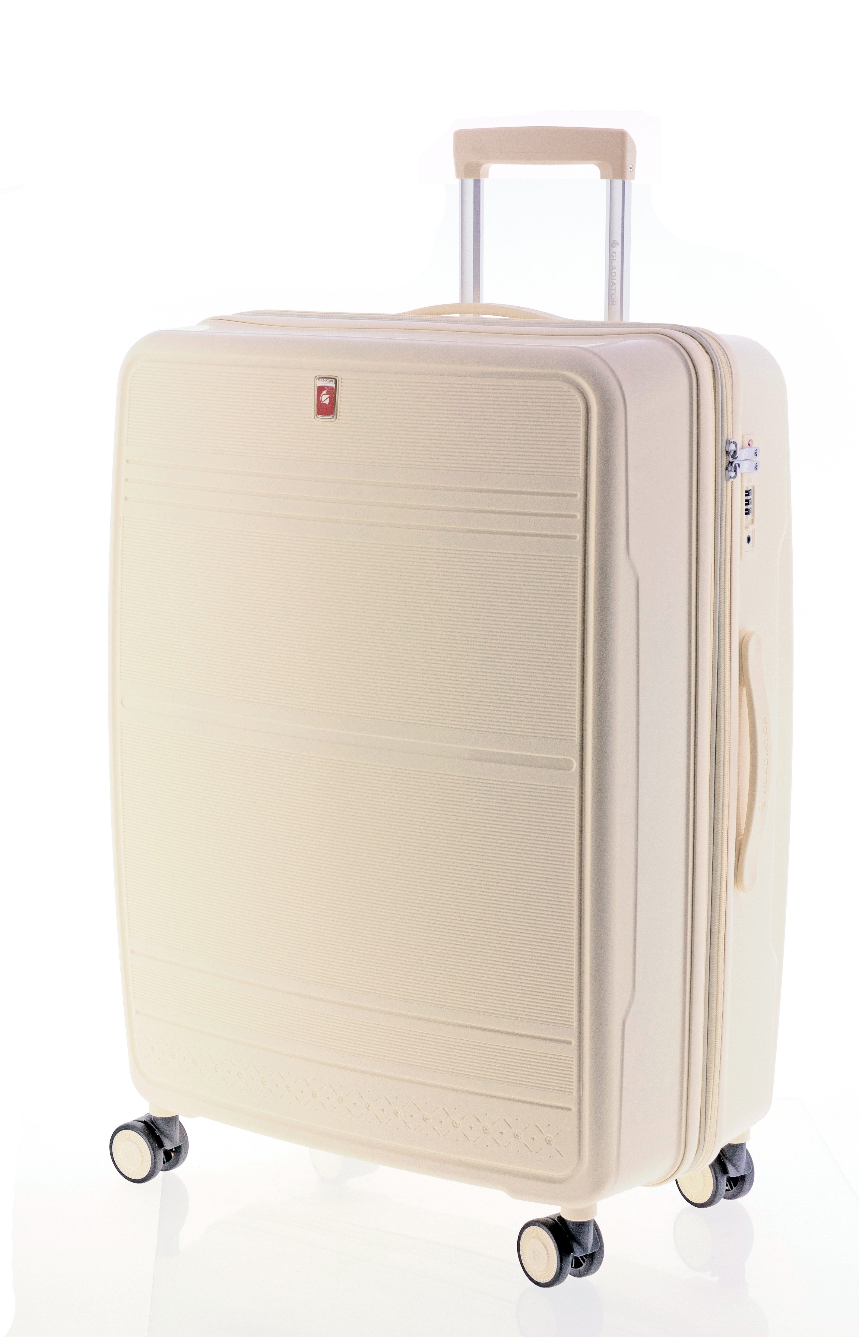 GLADIATOR Trolley XL - 115 Liter Volumen - 75cm - 4 Rollen - 4 Farben, Vollständig gefütterter Innenraum mit Volumenerweiterung