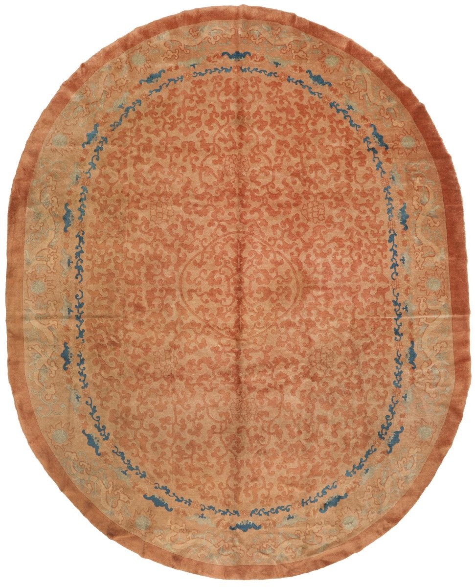 Carpet Avenue Teppich China Antik 360x285, Oval, Höhe: 7 mm