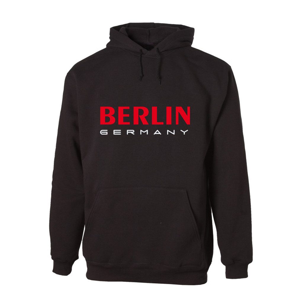 G-graphics Hoodie Berlin Germany (rot) Unisex Pullover mit einem Motiv für den echten Fan