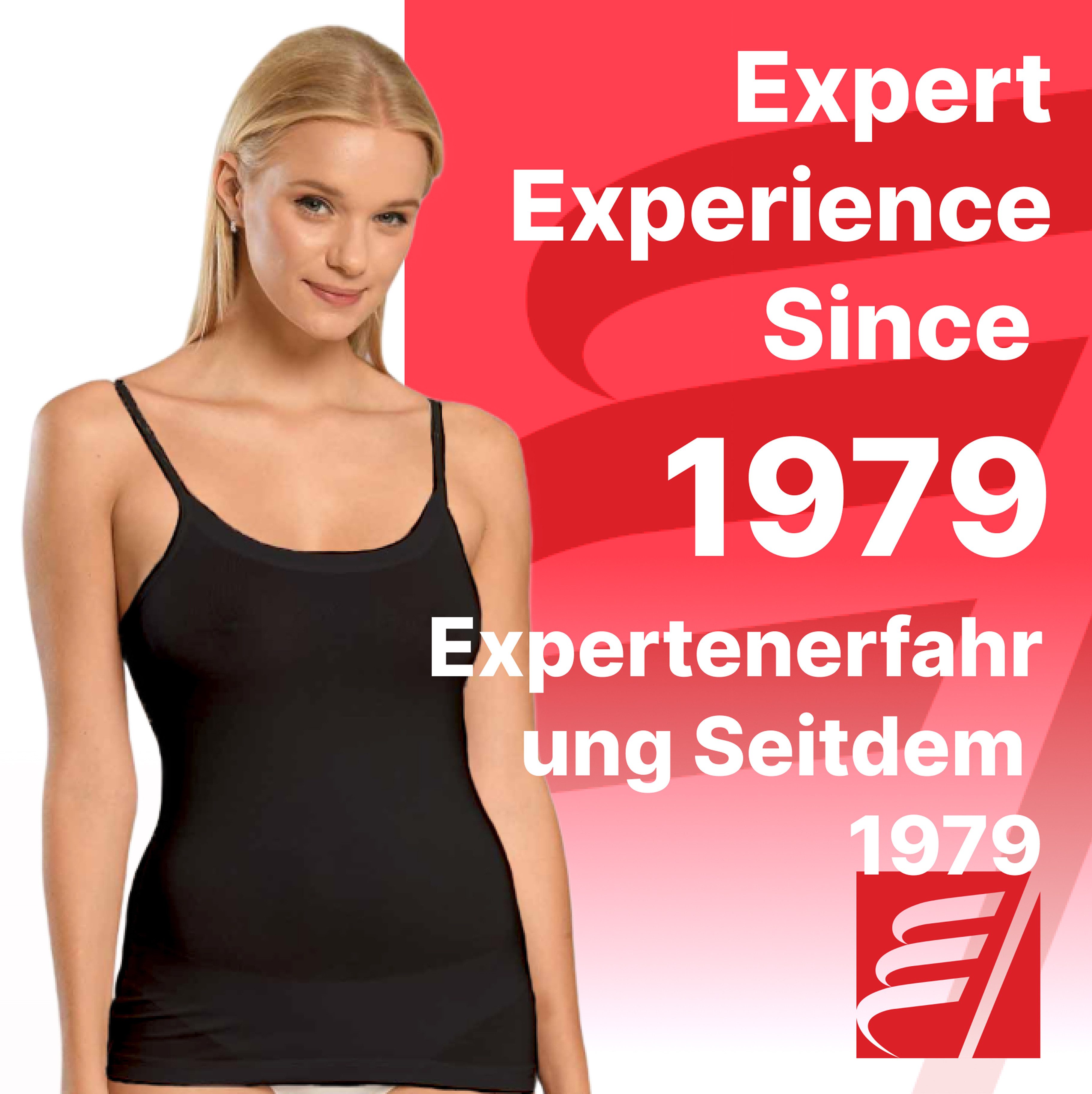 erdem iç giyim Tanktop 3er-Pack Damen Bambus Unterhemden, superdünn, trägerlos, 95% Bambus