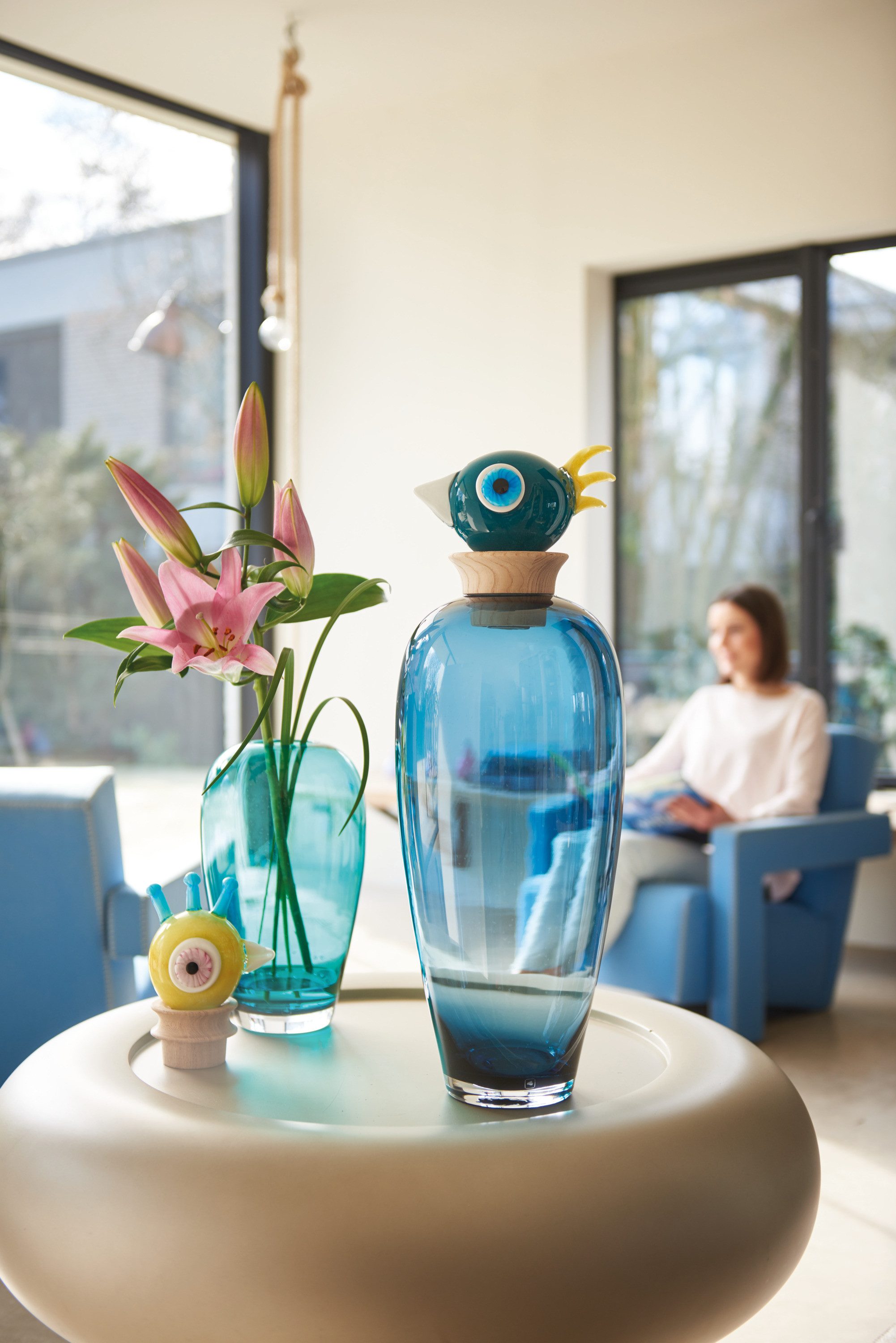 LEONARDO Bodenvase PAPAGENO, Luigi, blau (1 günstig online kaufen