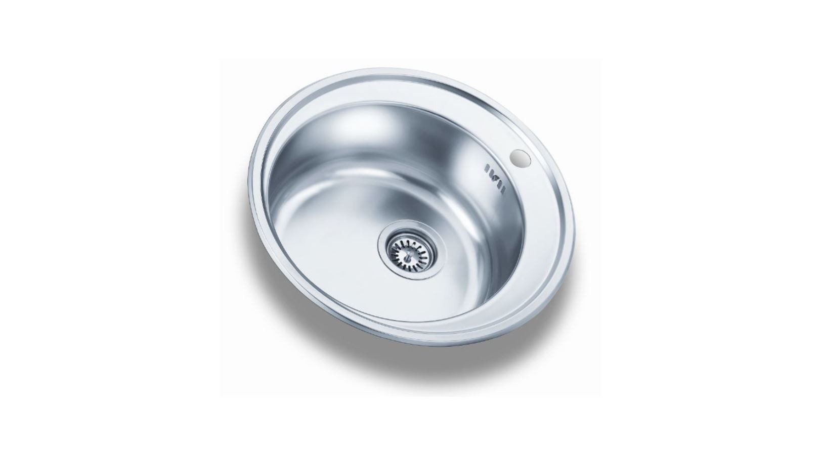 Victory Edelstahlspüle Edelstahlspüle 520 mm 1 Becken inkl. Siebkorbventil Überlauf