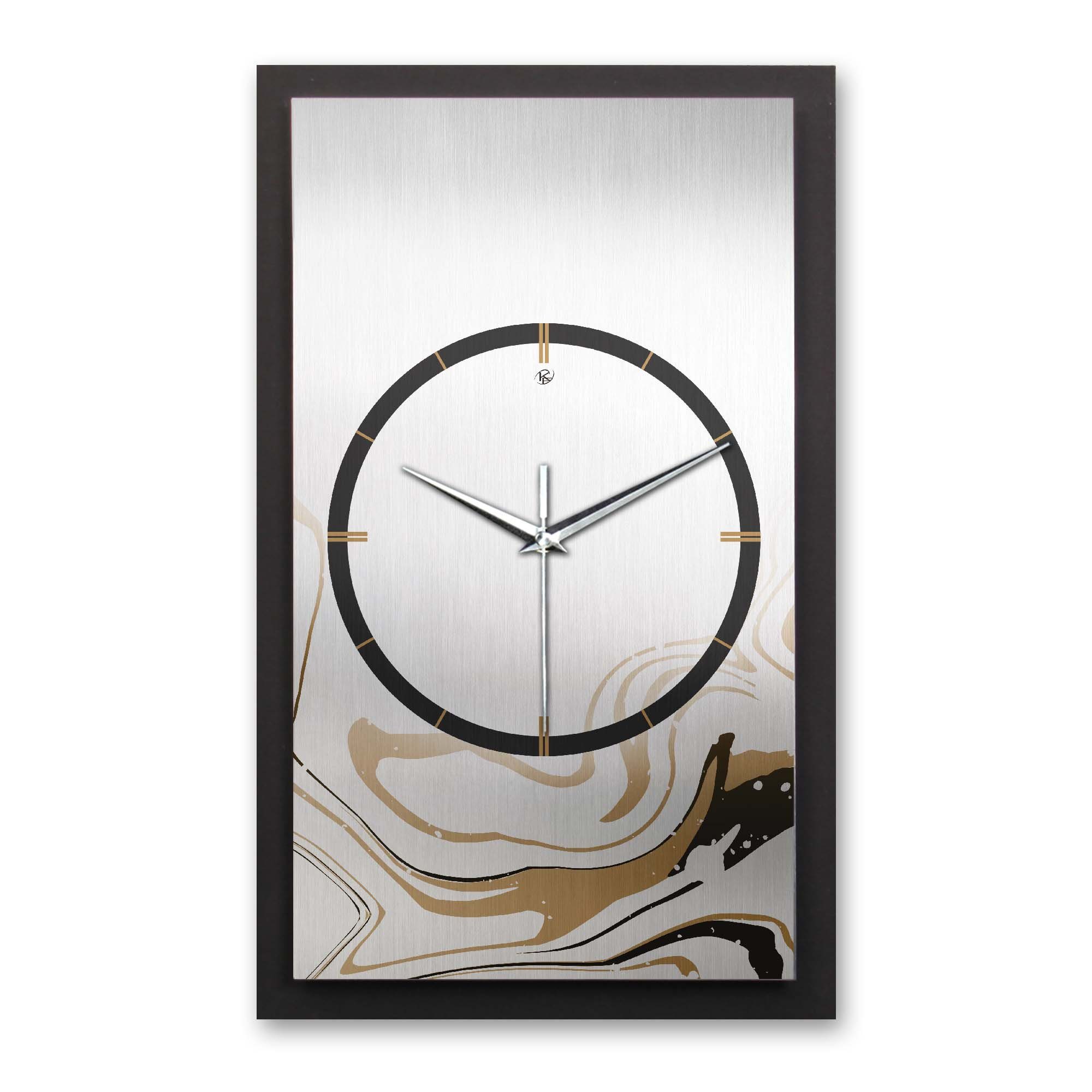 Kreative Feder Wanduhr 3D Designer-Wanduhr Abstract Water (ohne Ticken; Funk- oder Quarzuhrwerk; elegant, außergewöhnlich, modern)