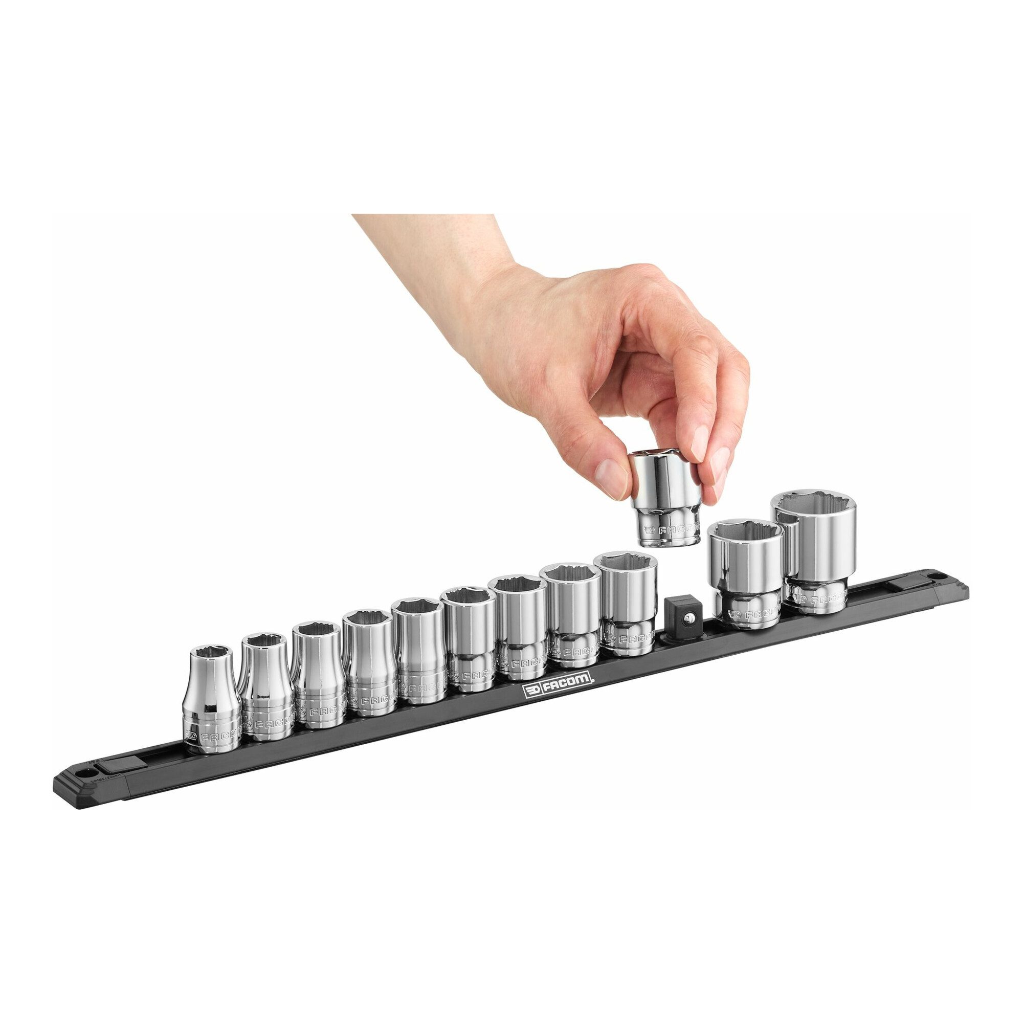 Facom Stecknuss Facom OGV Stecknuss-Set 1/4Z 6-Kant, 10-tlg.