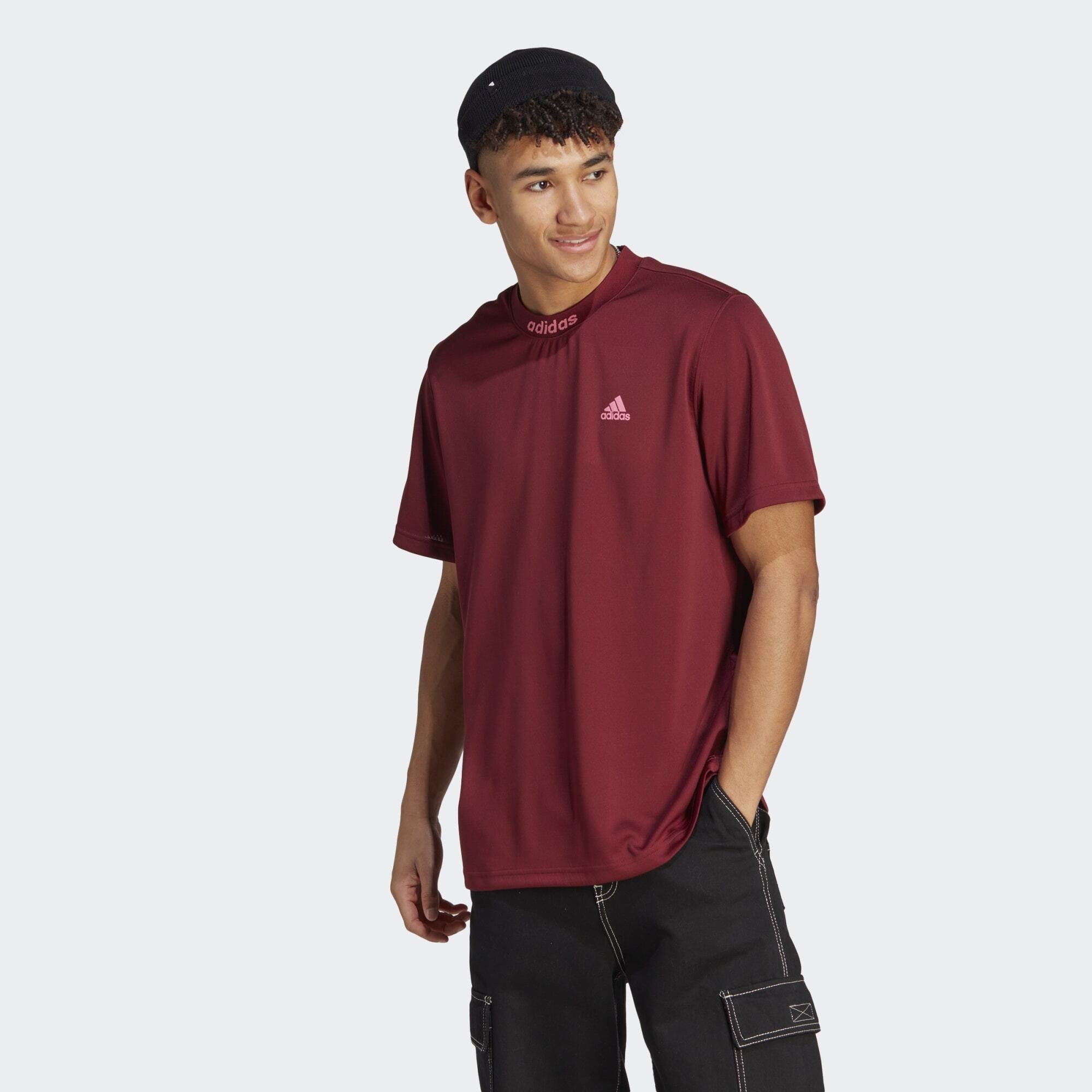 adidas Sportswear T-Shirt MESH-BACK T-SHIRT Shadow Red