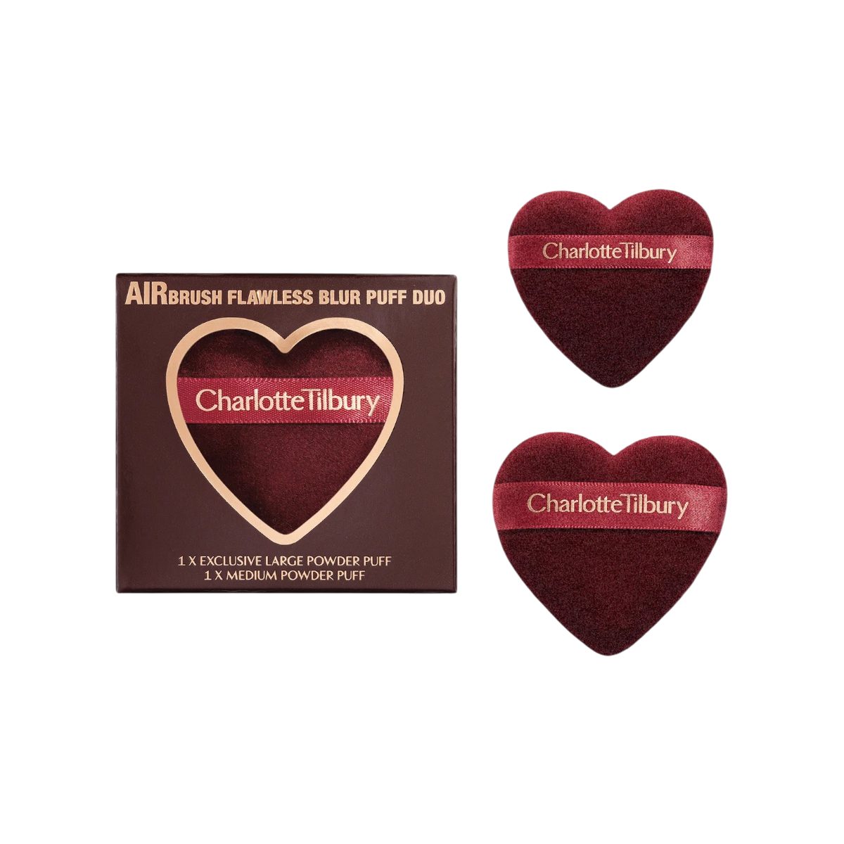 CHARLOTTE TILBURY Make-up Schwamm POWDER PUFF DUO - Make-up Schwämme & Blenders, 2 tlg.