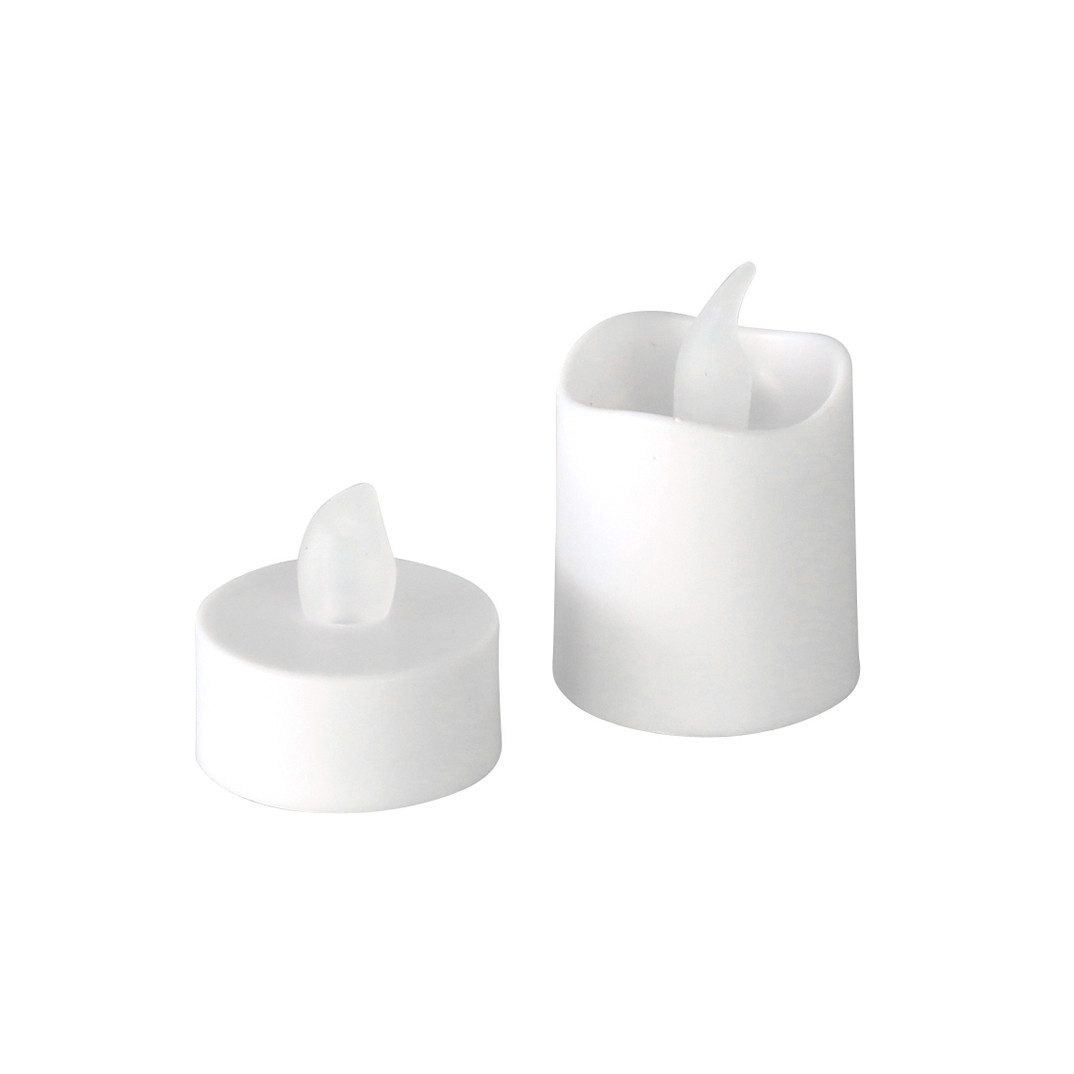LED-Kerze LED Teelicht Kerzen Set Flammeneffekt Warmweiß 16 Stück 32 Batterien