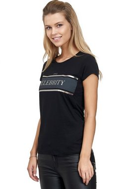 Decay T-Shirt mit Glanz-Aufdruck