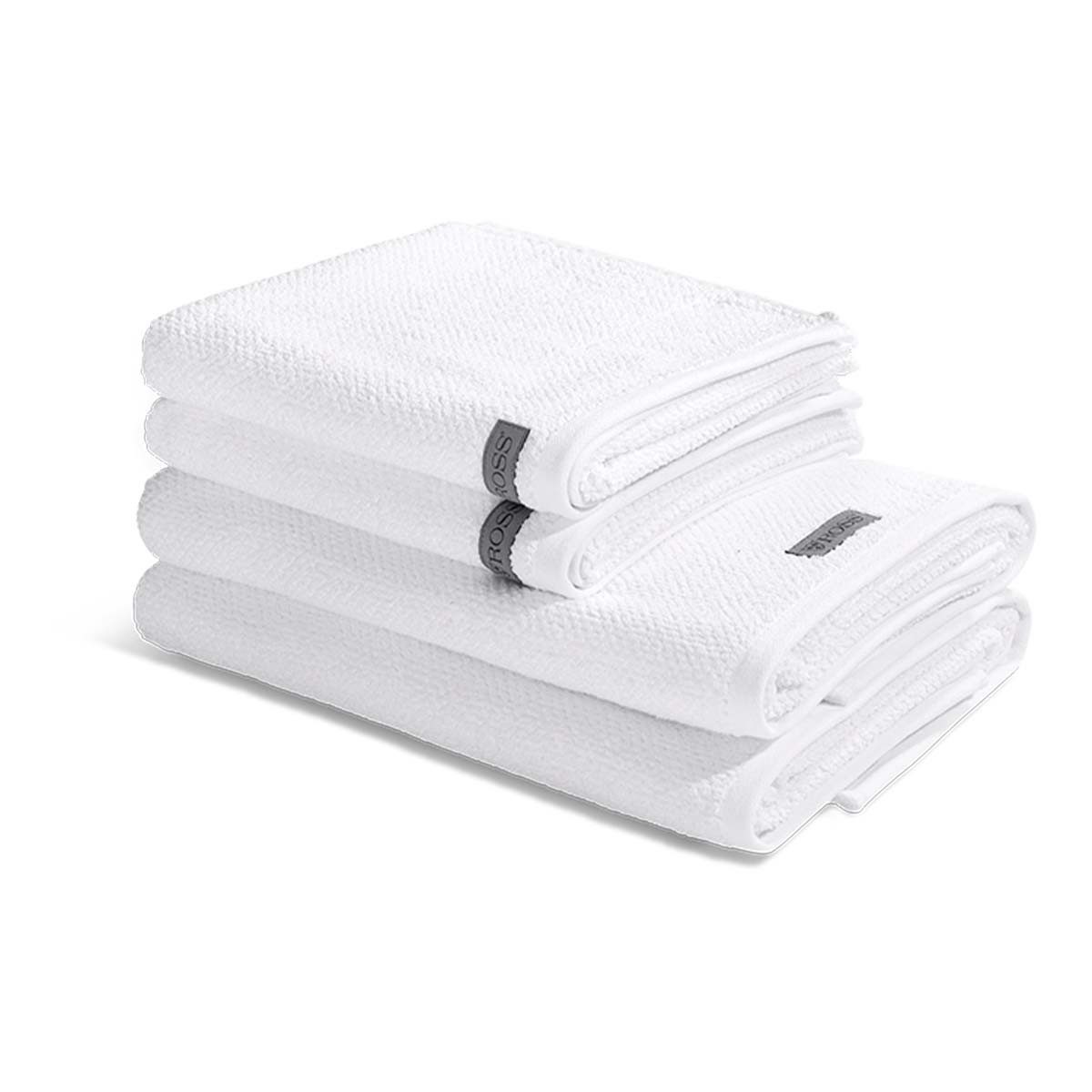 ROSS Handtuch Set Selection, Frottee (Spar-Set, 4-St), 2 X Handtuch 2 X Duschtuch im Set - Baumwolle - Saugstark