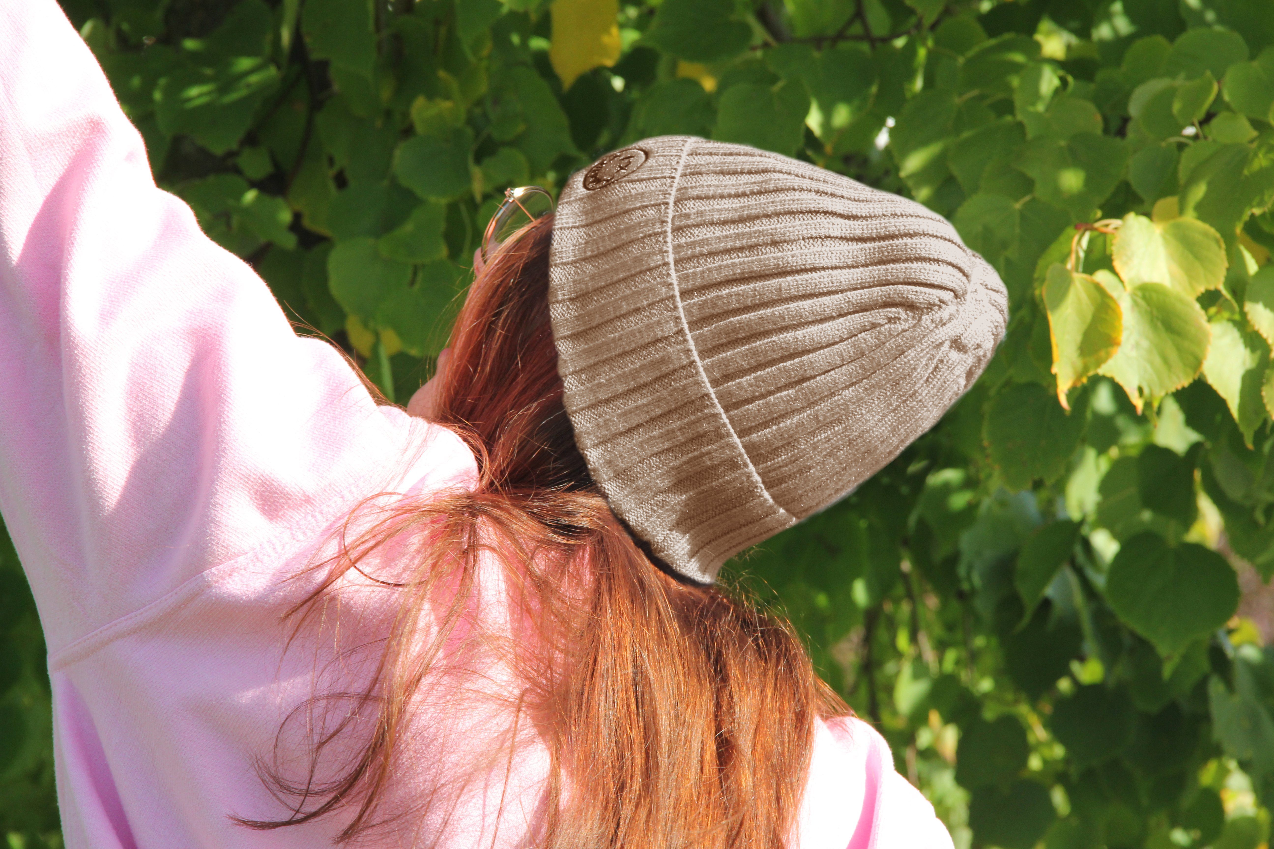 Frentree Strickmütze Strickmütze gefüttert mit warmem Innenfutter, One-Size Beanie