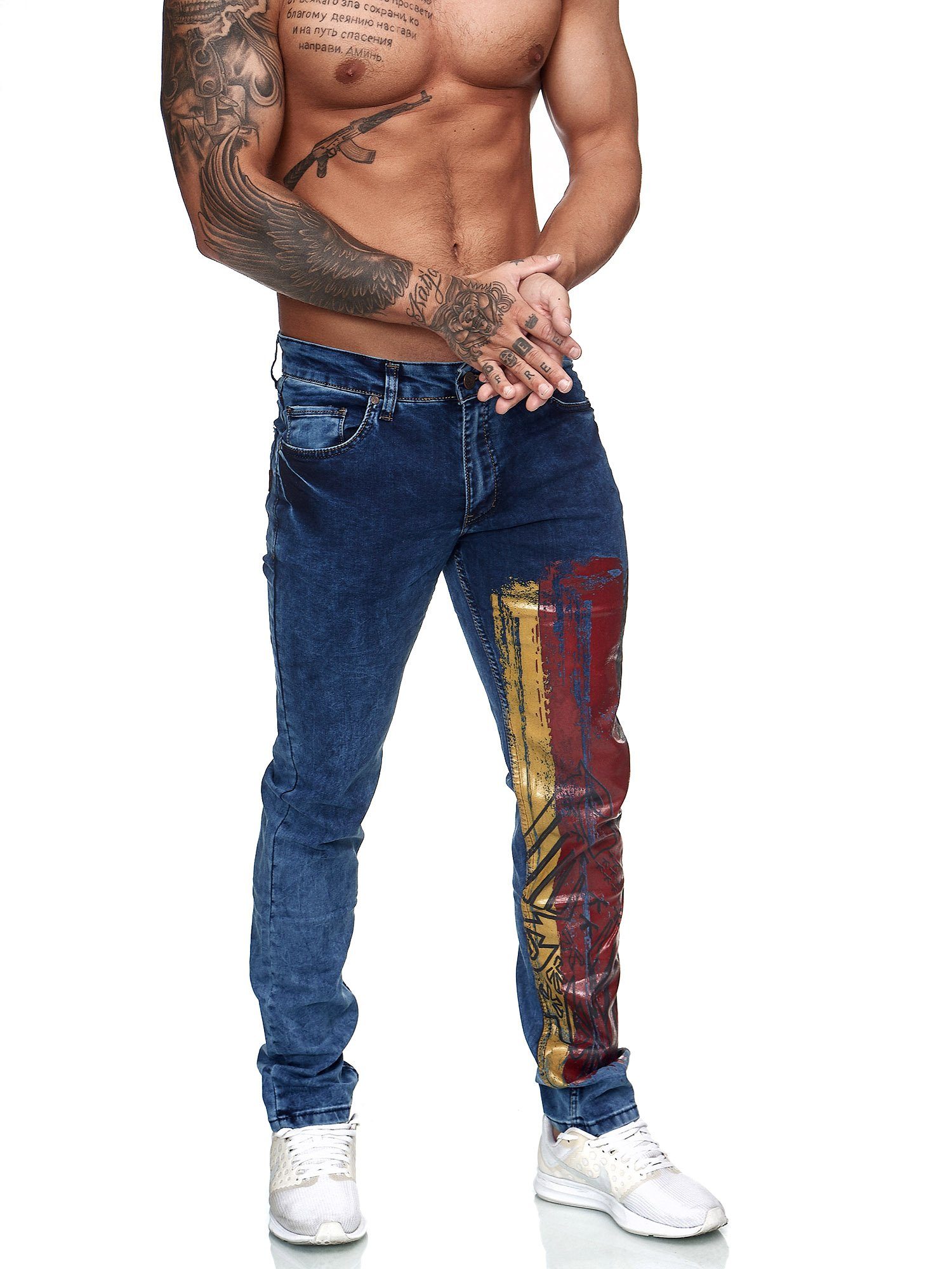 OneRedox Straight-Jeans JK3000 (Jeanshose Designerjeans Bootcut, günstig online kaufen
