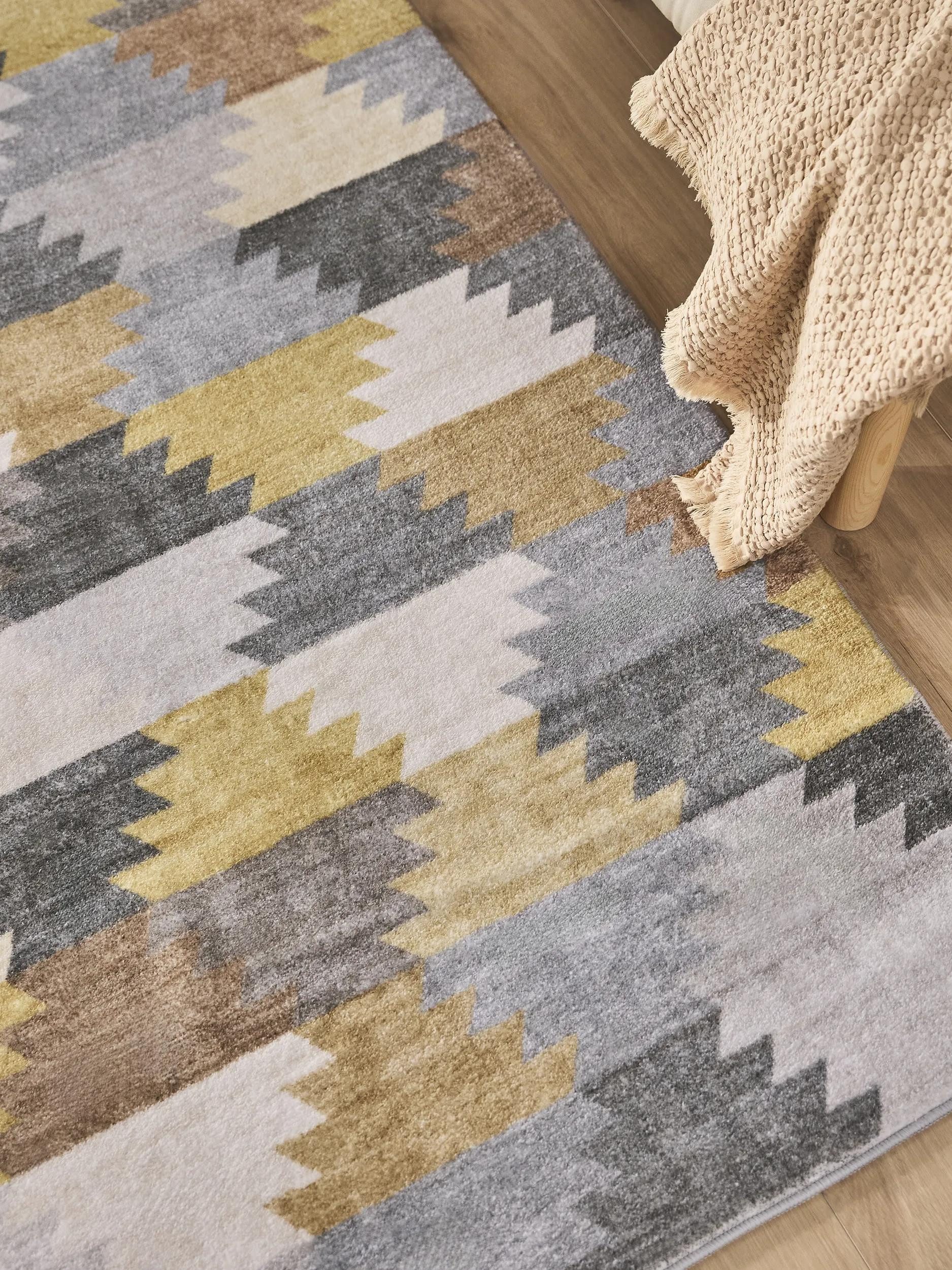 benuta Teppich Mara, rechteckig, Höhe: 6 mm, Kunstfaser, Berber, Ethno-Style, Wohnzimmer