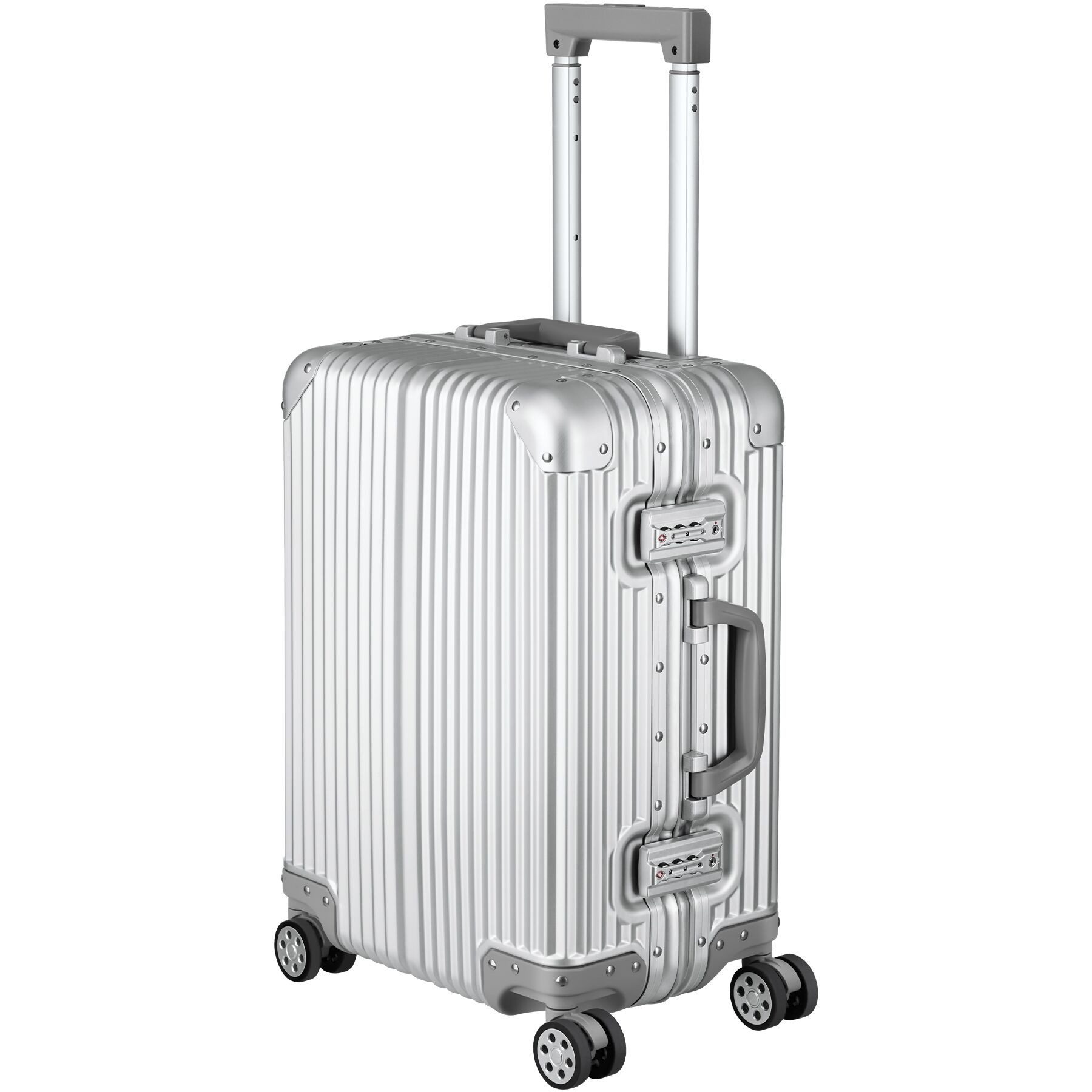 tectake Trolley Bordtrolley, 4 Rollen, eloxierte Aluminiumlegierung