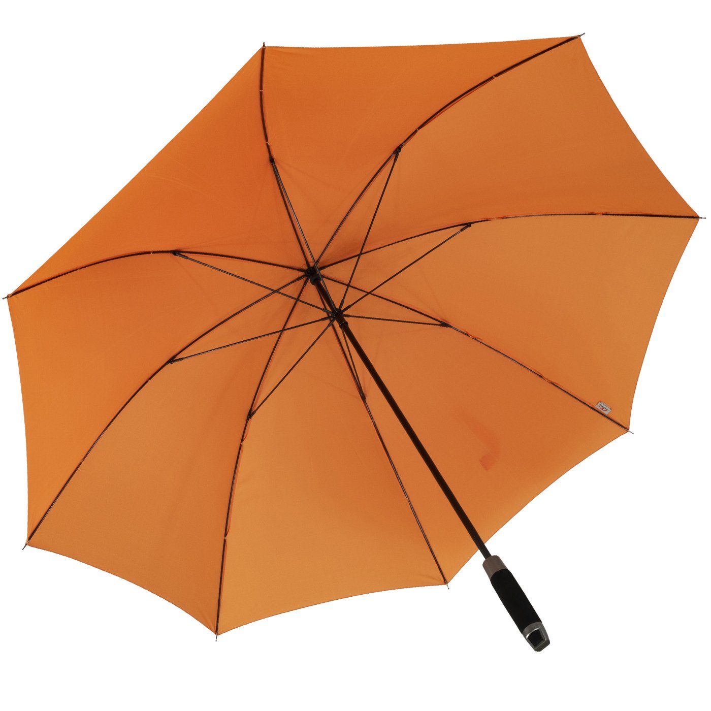 doppler® Stockregenschirm XXL Golfschirm, Partnerschirm für Damen und Herren, groß und stabil, uni-Sommerfarben - orange
