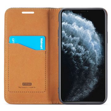 FITSU Handyhülle Handyhülle für iPhone 11 Hülle, Handytasche 6,1 Zoll, Flipcase für iPhone 11 Schutzhülle, Handy Tasche mit Kartenfach