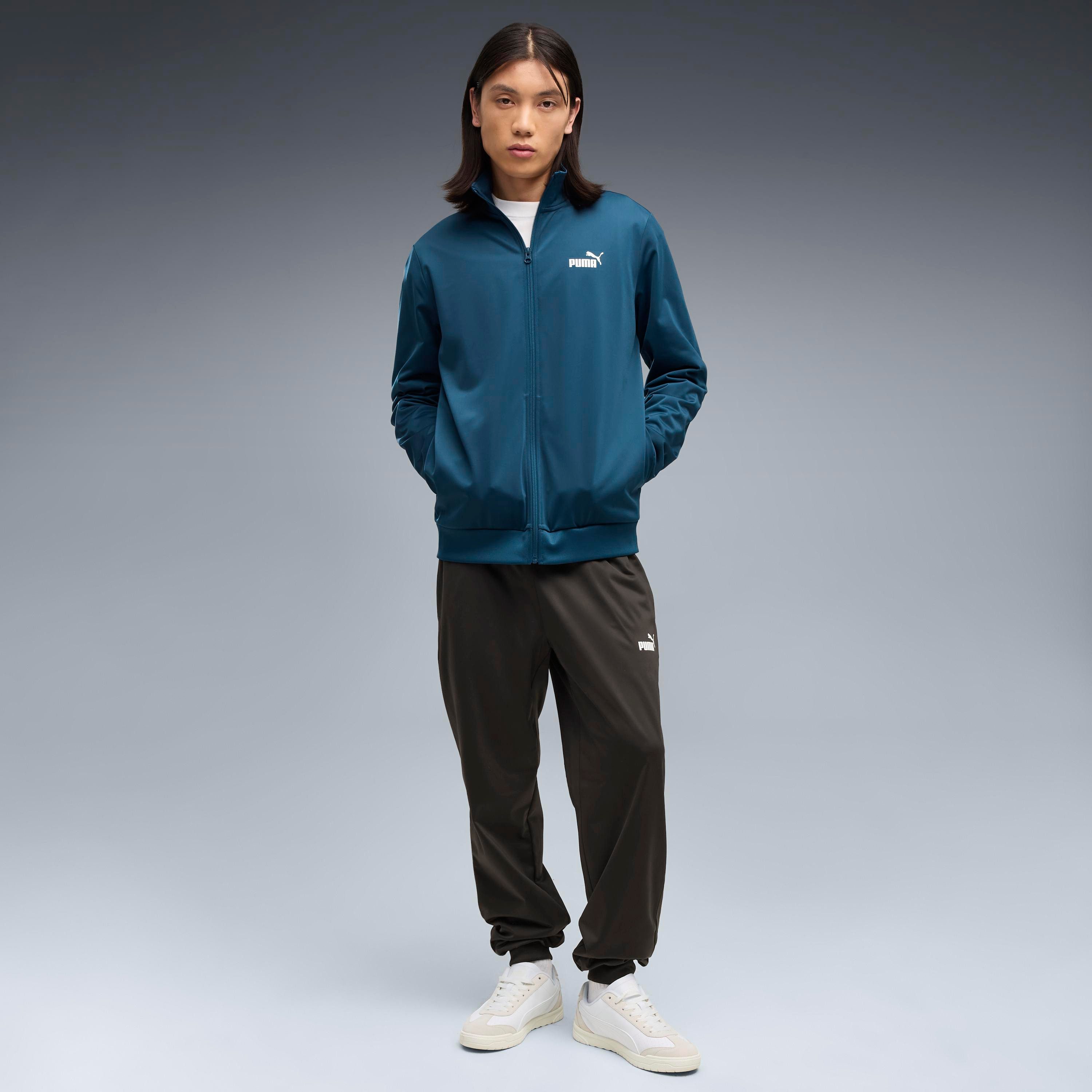 PUMA Trainingsanzug ESS POLY SUIT (2-tlg), Sportanzug, für entspannte Tage, für vielseitige Aktivitäten