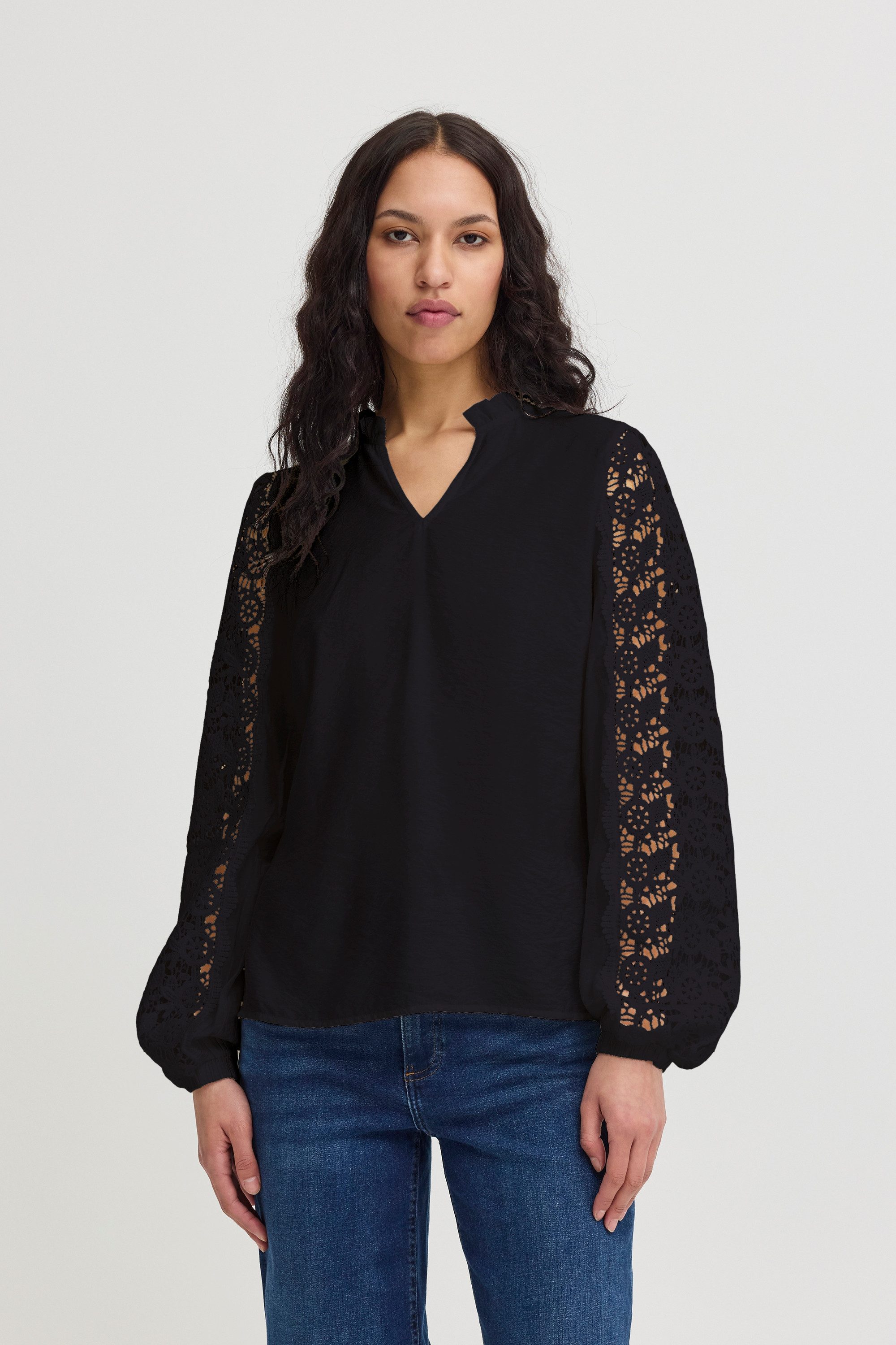 Ichi Langarmbluse Langarm-Bluse IXMIRELLA