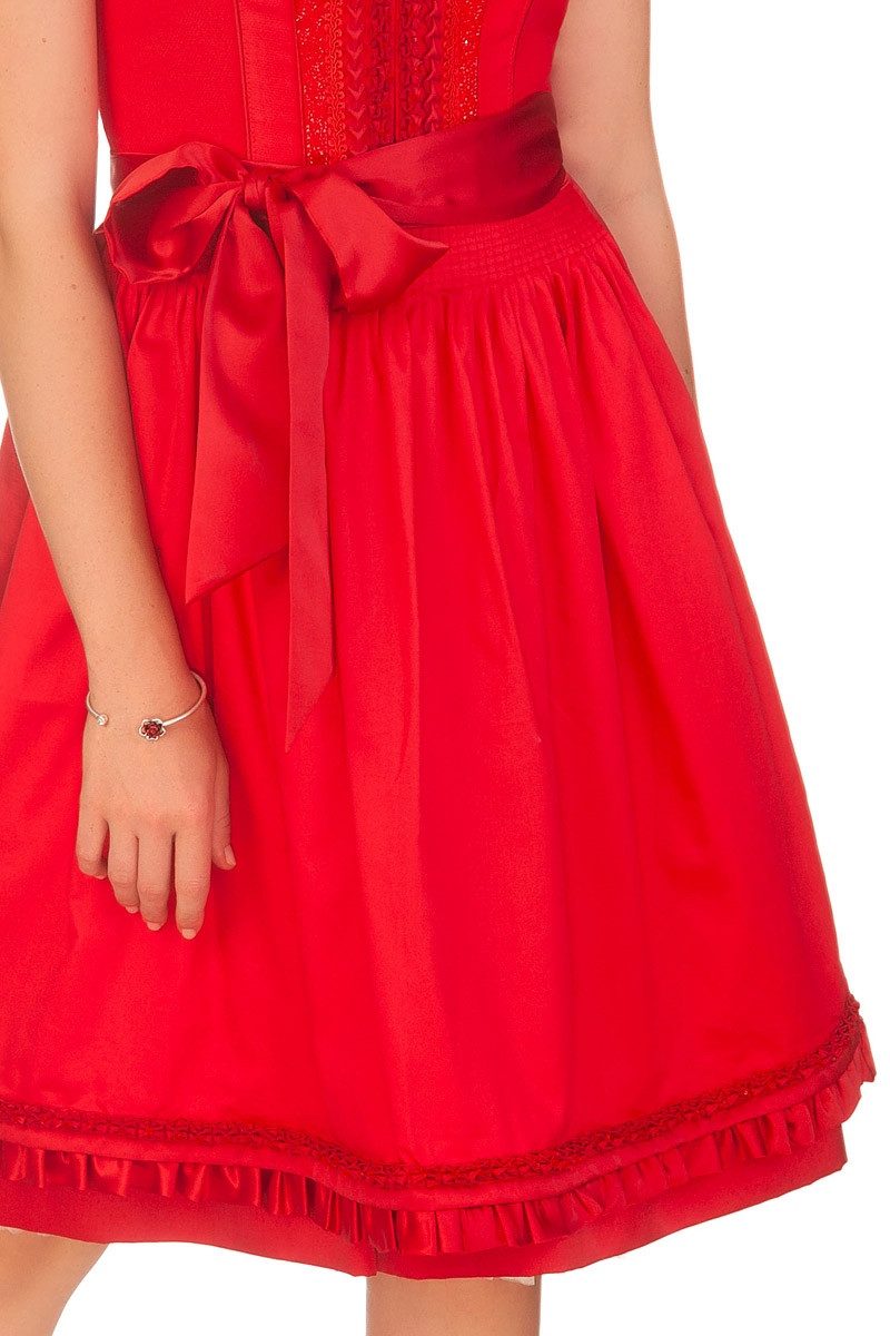 KRÜGER COLLECTION Dirndl Midi Dirndl 2tlg. - RUBY - kirschrot
