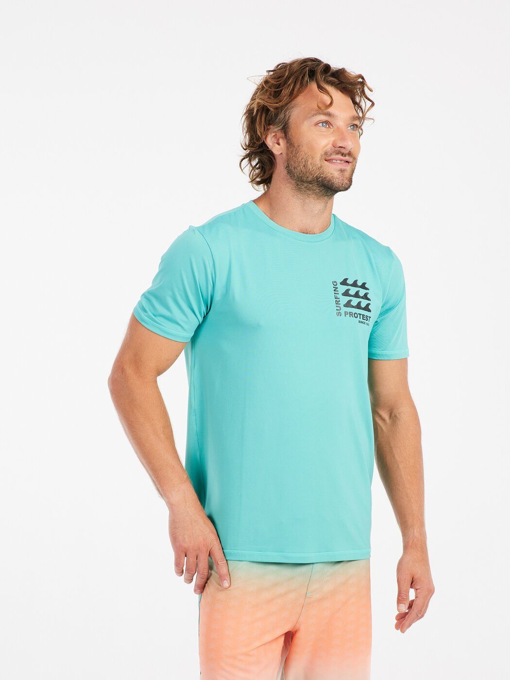 Protest T-Shirt PRTDeer rashguard short sleeve WAVE GREEN