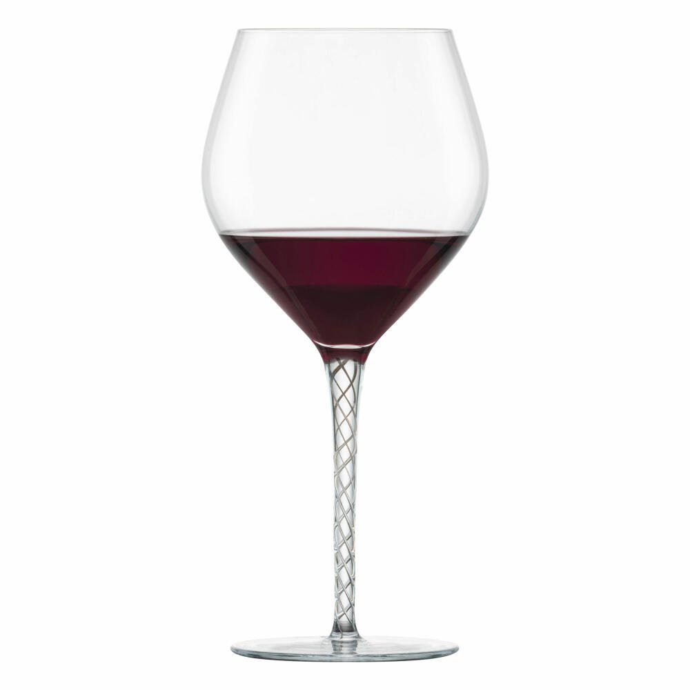 Zwiesel Glas Rotweinglas Burgunder Spirit Grafit, 2-tlg., Glas, handgefertigt