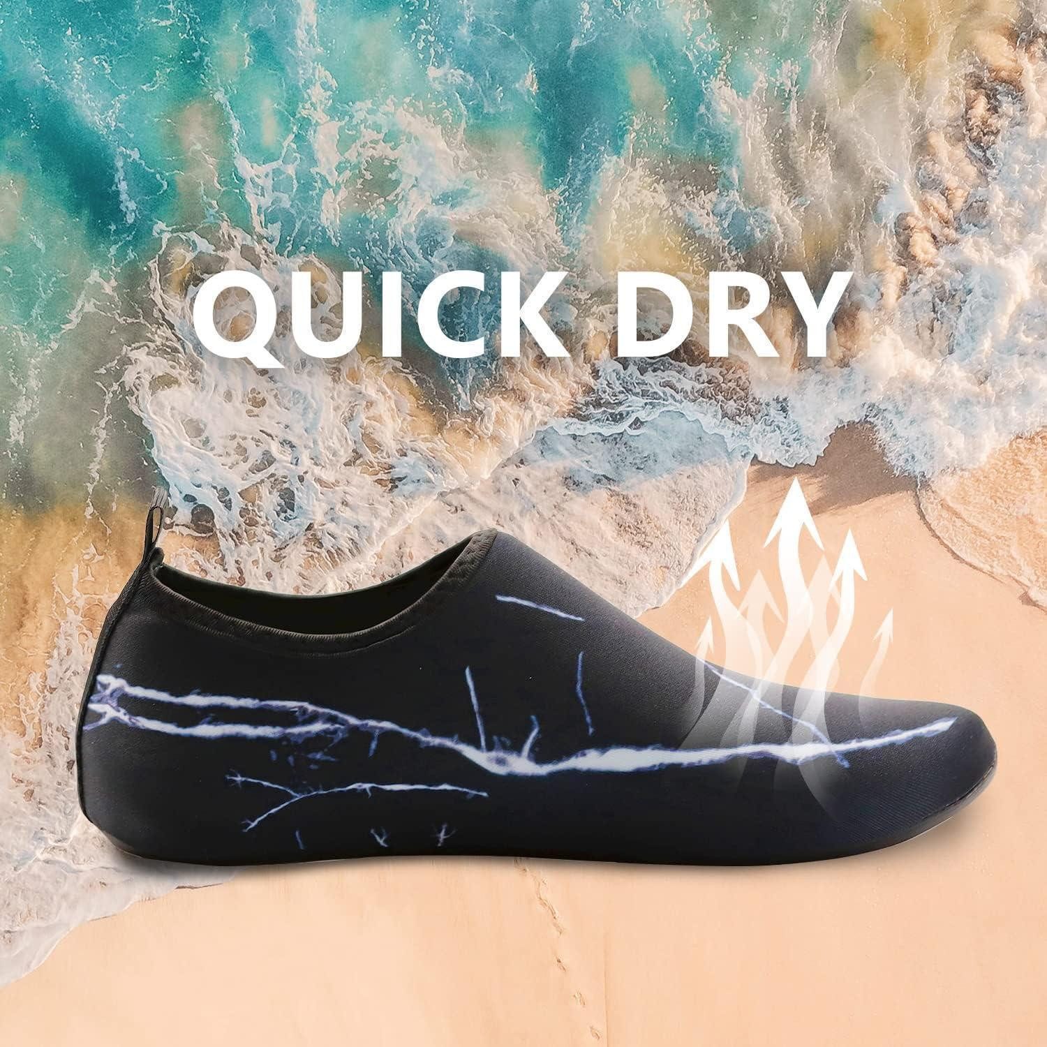 LuxusKollektion Wasserschuhe Herren Damen Aquaschuhe Strandschuhe 40 41 EU 31 Schwarz Wasserschuh