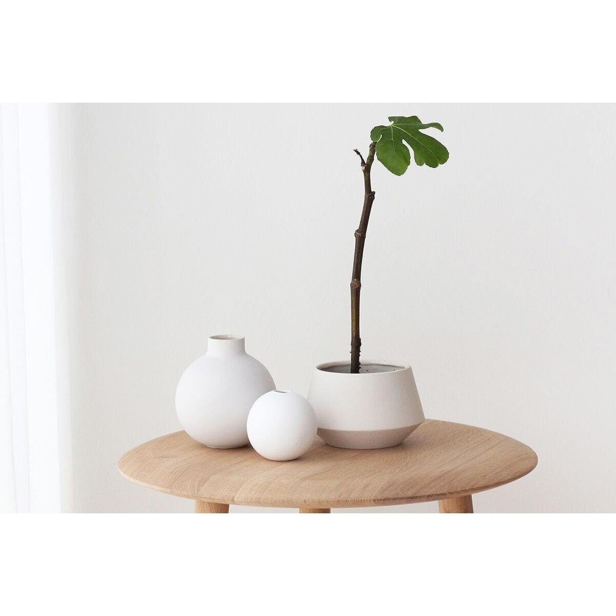 White Vase Cooee Design (8cm) Ball Dekovase
