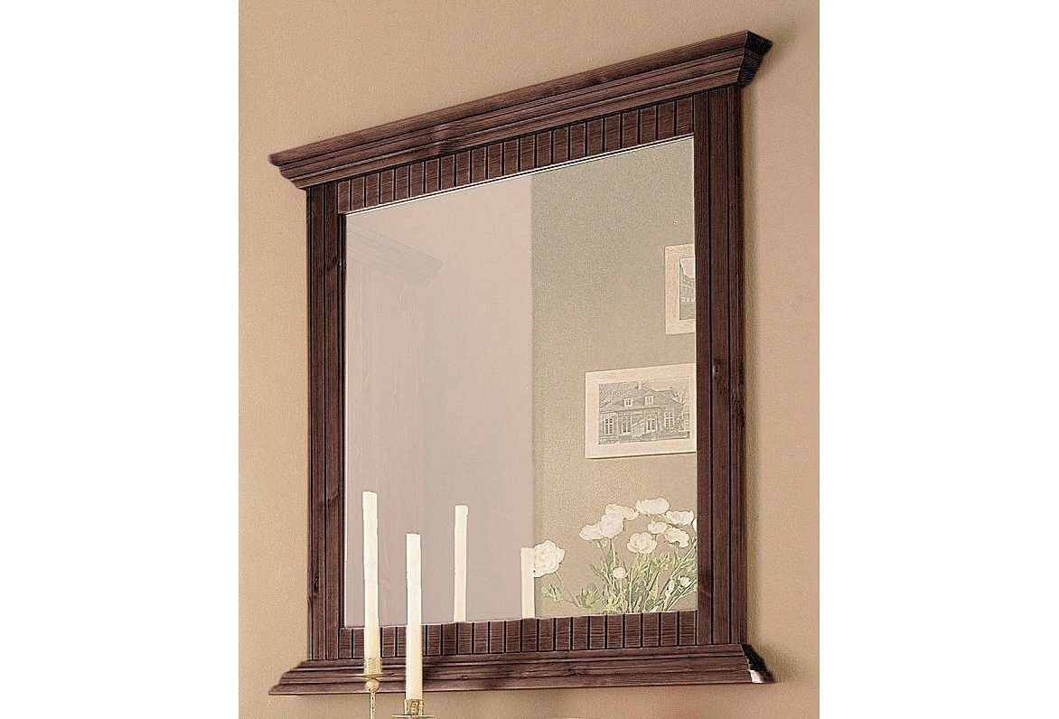 OTTO home Spiegel Rustic, Garderobenspiegel, Landhausstil (Made in Europe), Rahmen in Kiefer massiv, Breite 78 cm, mit Zierfräsungen