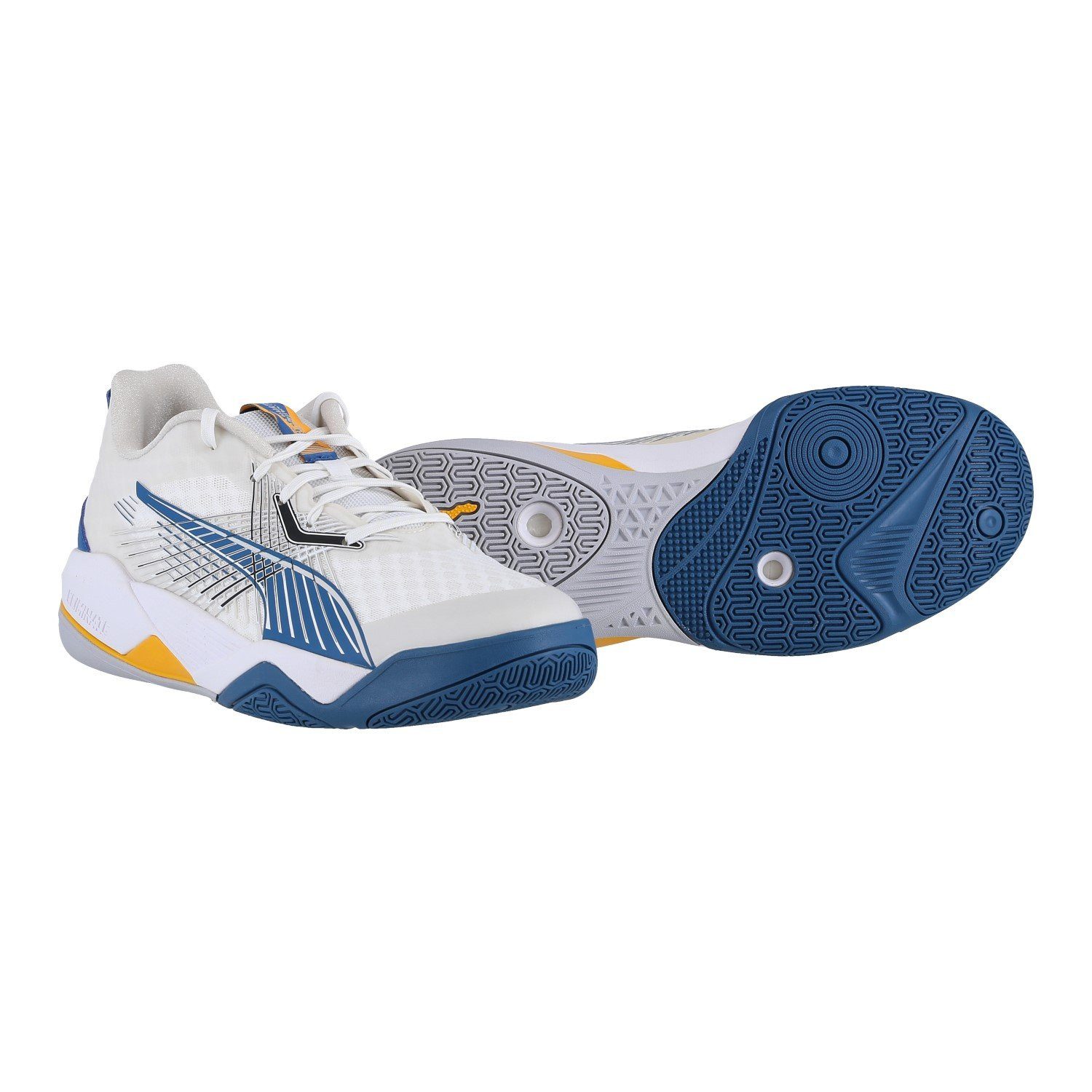 PUMA Indoor-Hallenschuhe Eliminate Power Nitro II weiss/blau Herren Badmintonschuh