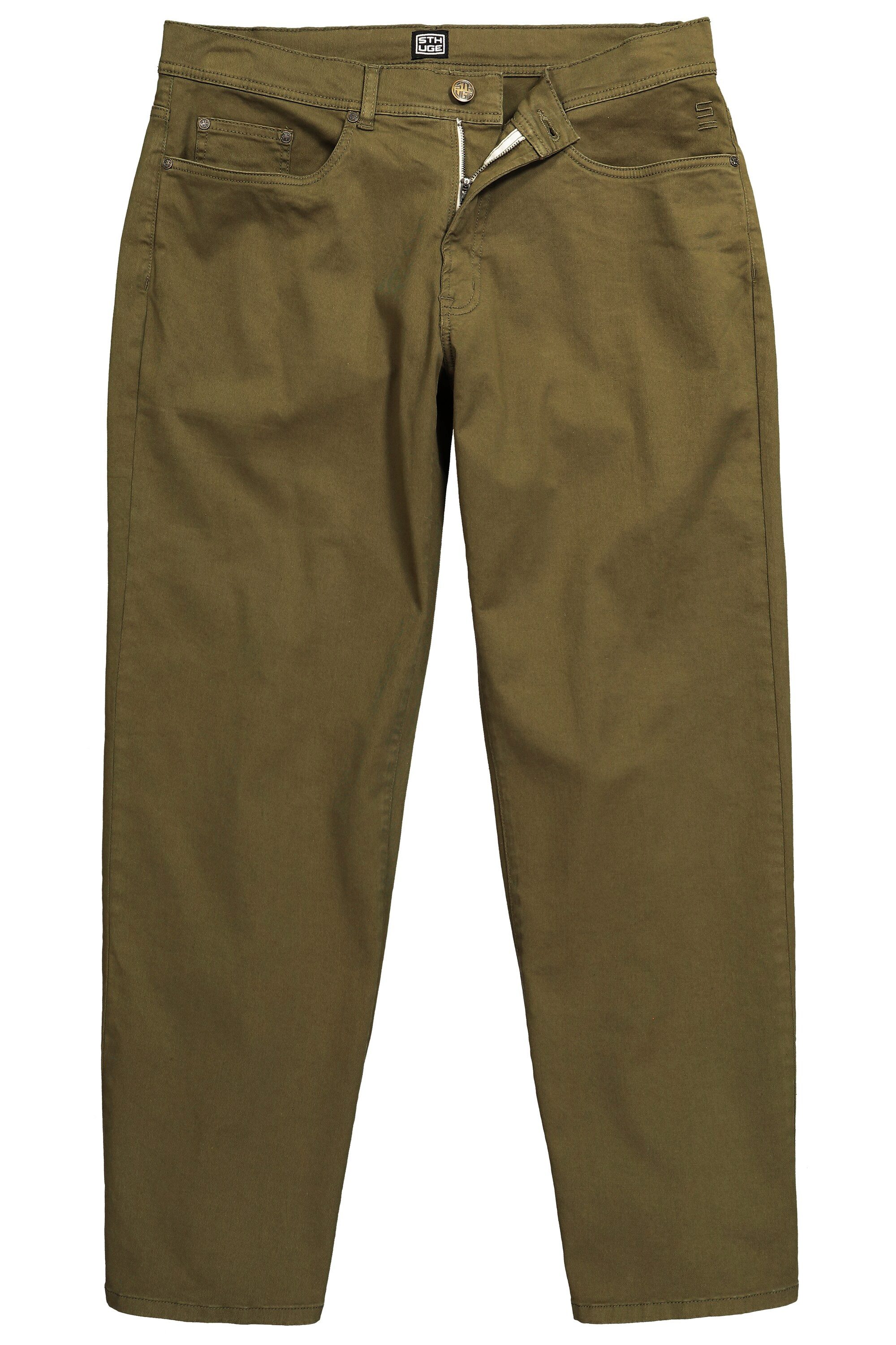STHUGE Chinohose Hose extra weiter Baggy Fit Twill 5-Pocket bis 72
