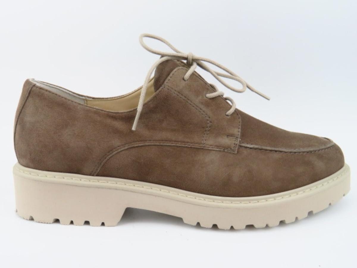 Elena G+ taupe Schnürschuh