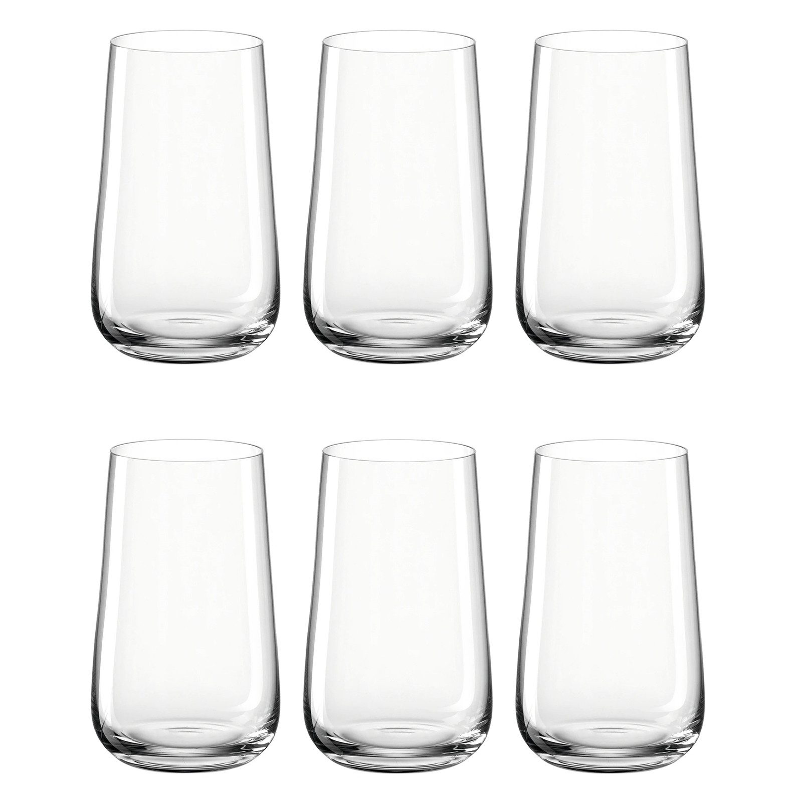 LEONARDO Longdrinkglas Longdrinkgläser 6er Set 530 ml Brunelli, 6-tlg., Glas