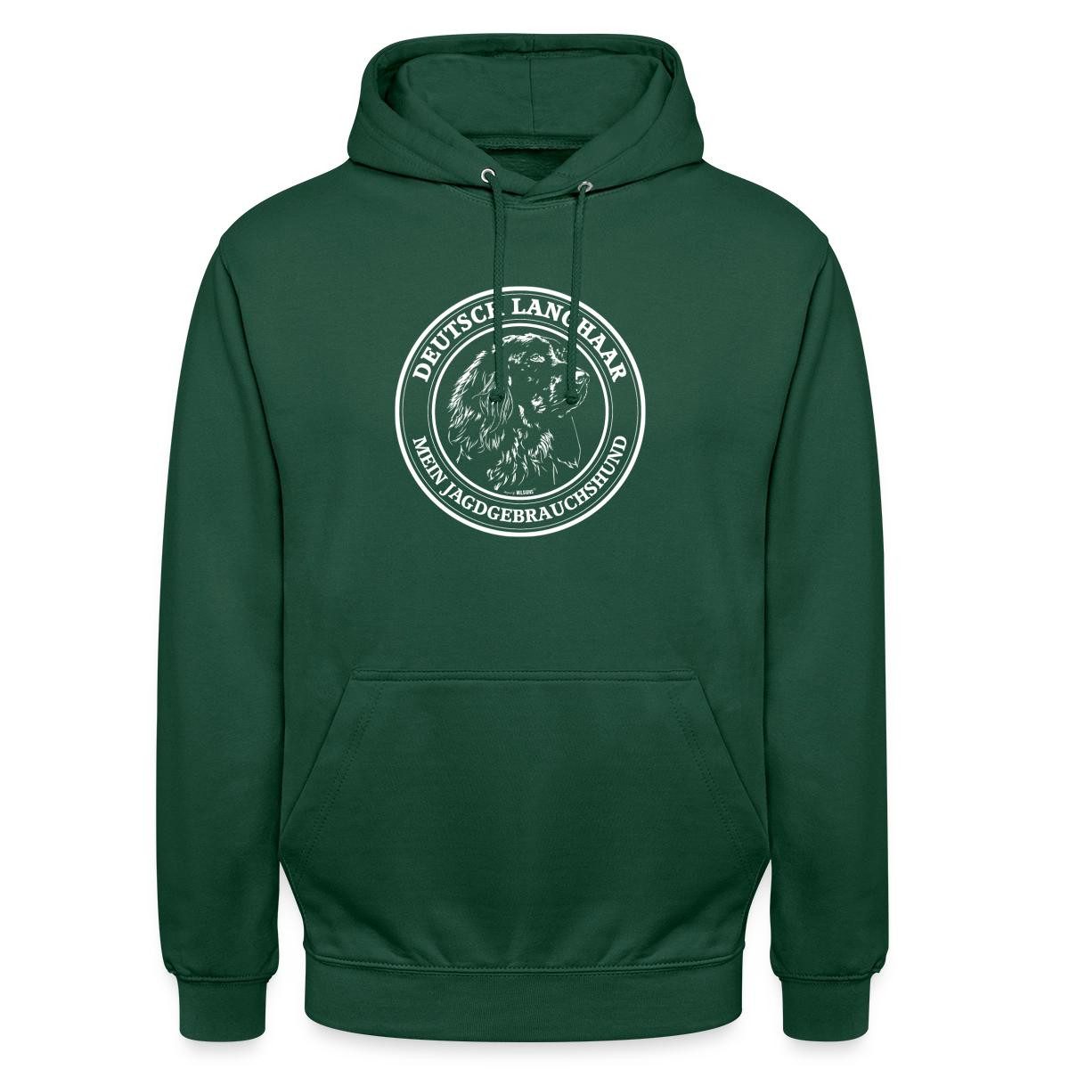 Hoodie Deutscher Langhaarhund, Jagdhund Unisex Hoodie
