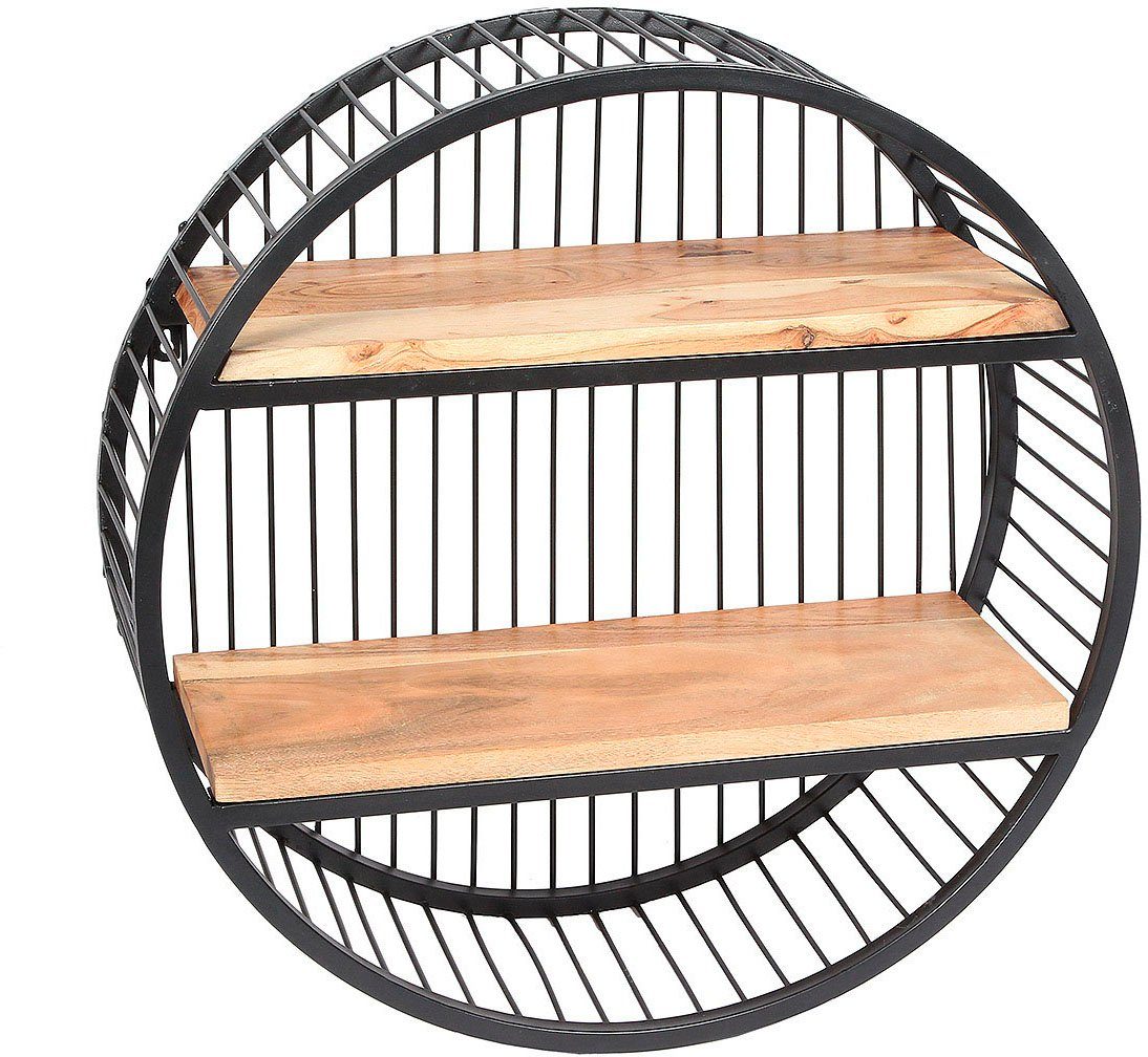 Ambiente Haus Wandregal Urban rundes Wandregal - (H) 60cm, 1-tlg. günstig online kaufen