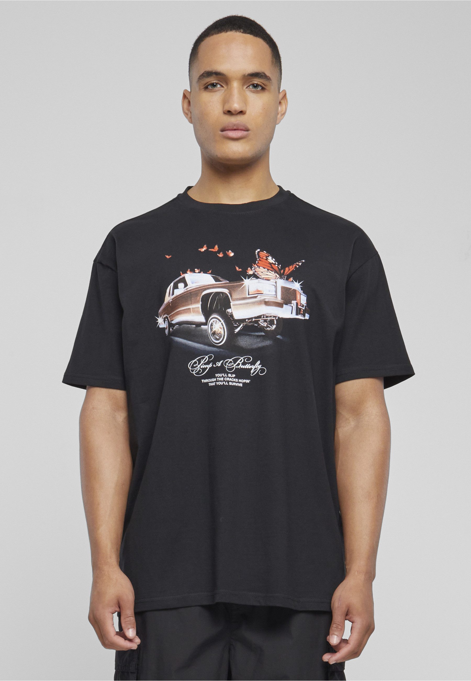 Upscale by Mister Tee T-Shirt Upscale by Mister Tee Unisex Pimp a Butterfly Oversize Tee (1-tlg)