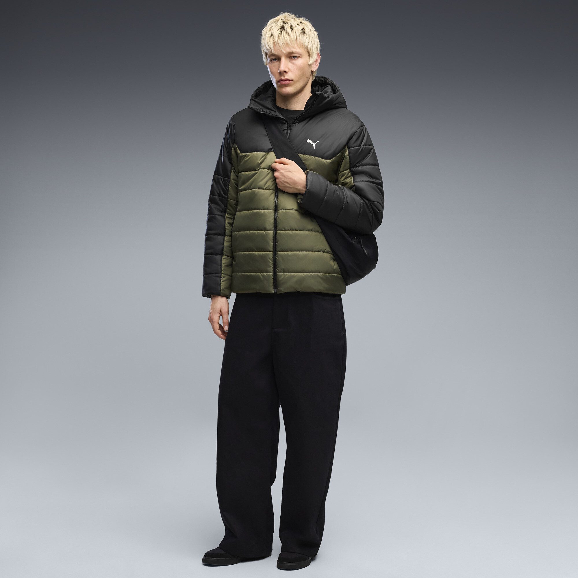 PUMA Winterjacke Essentials Wattierte Kapuzenjacke Herren – Bild 4 von 5