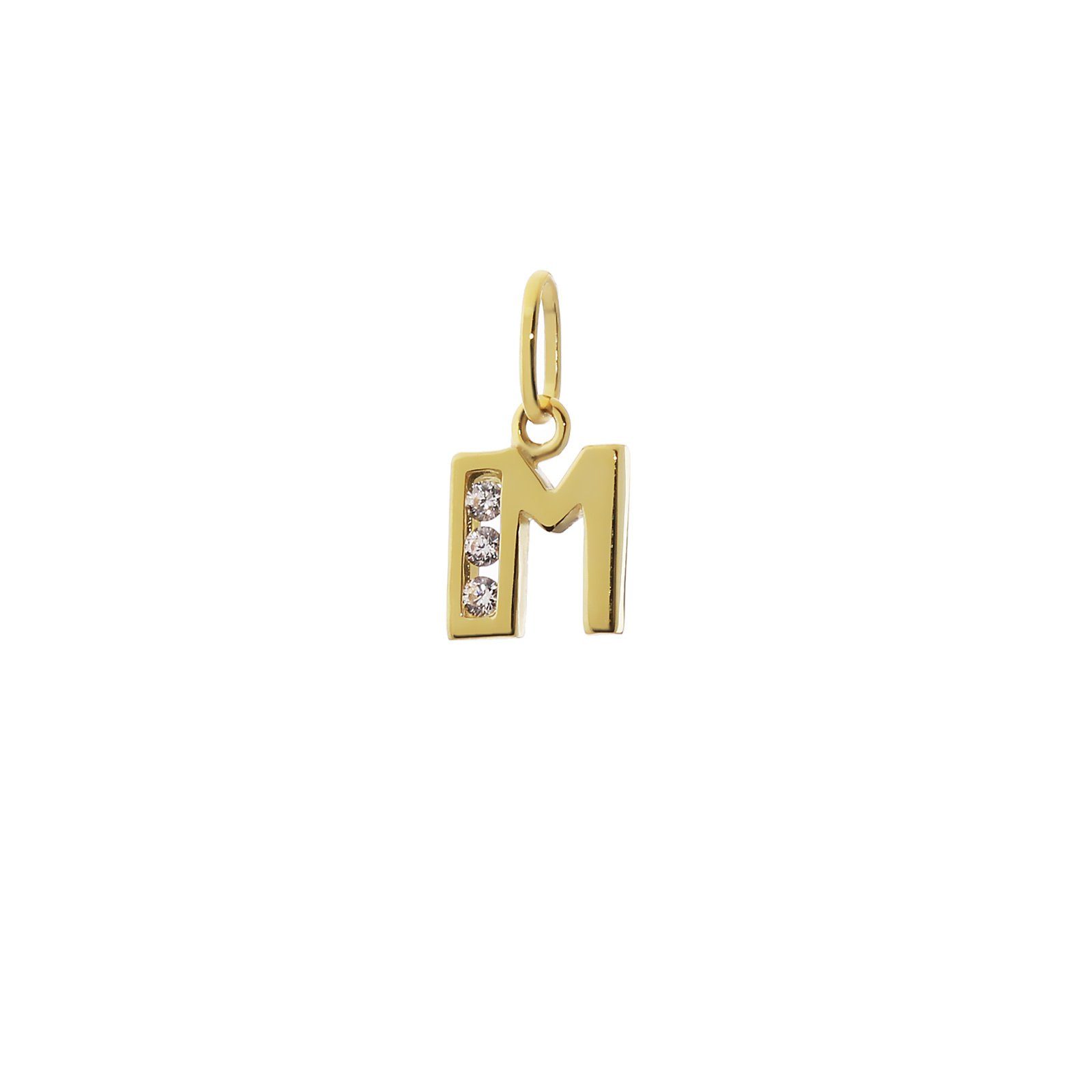 NKlaus Buchstabenanhänger Buchstabe M 8 Karat günstig online kaufen