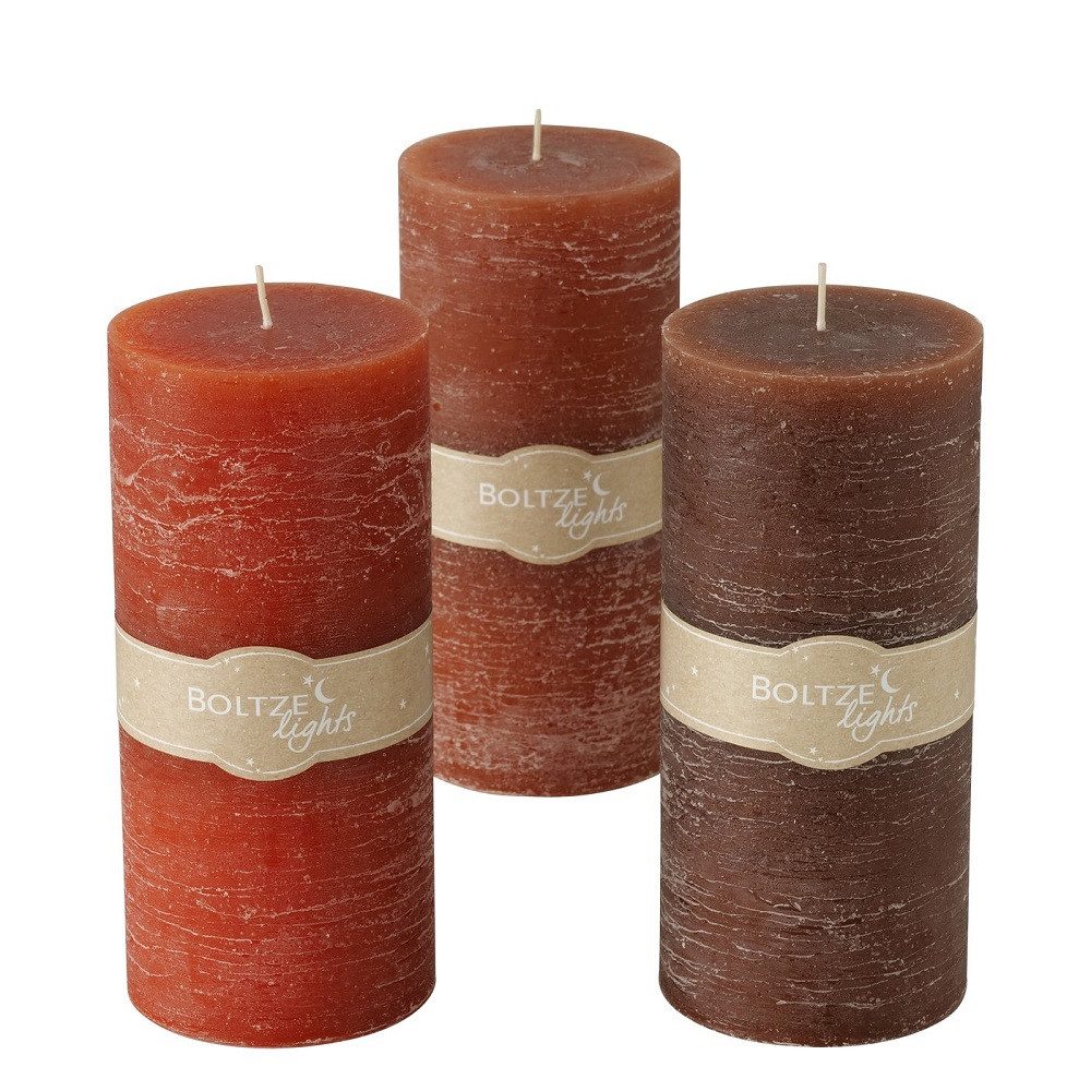 BOLTZE GRUPPE GmbH Stumpenkerze BOLTZE Stumpenkerze Basic, 1 Stück, weiß oder beige, 1008634