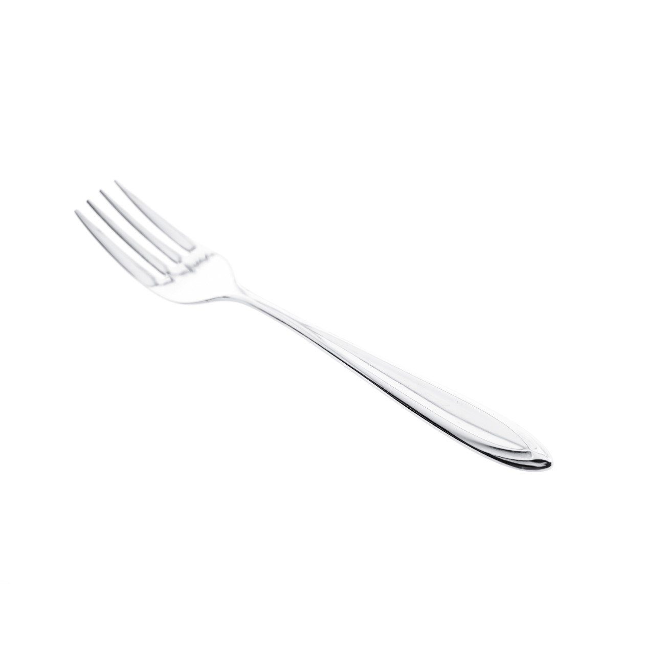 Almina Kuchengabel 6 Tlg. Kuchengabel-Set aus Chrom-Edelstahl 18/10 Silber mit Design (6 Stück)