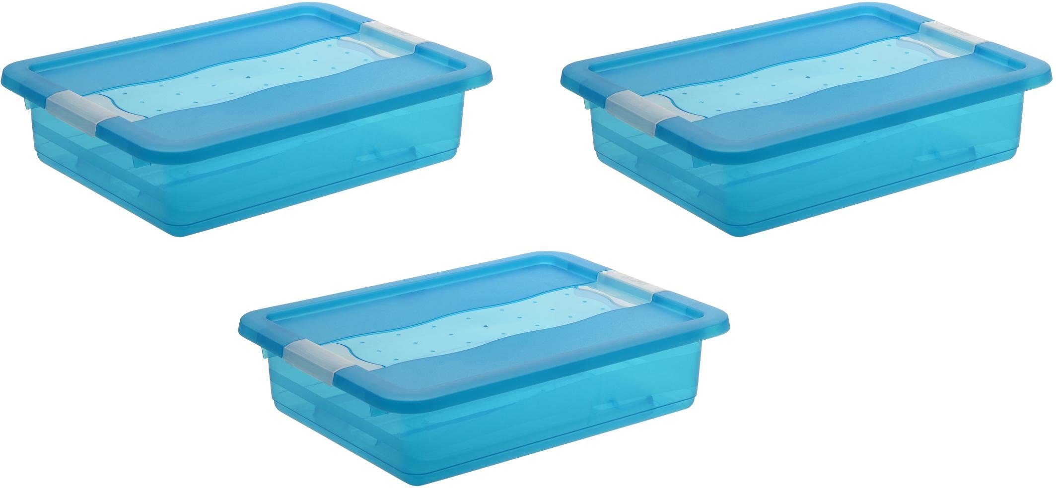keeeper Organizer cornelia (Set, 3 St), Aufbewahrungsbox, mit Deckel, Schiebeverschluss, 7 L