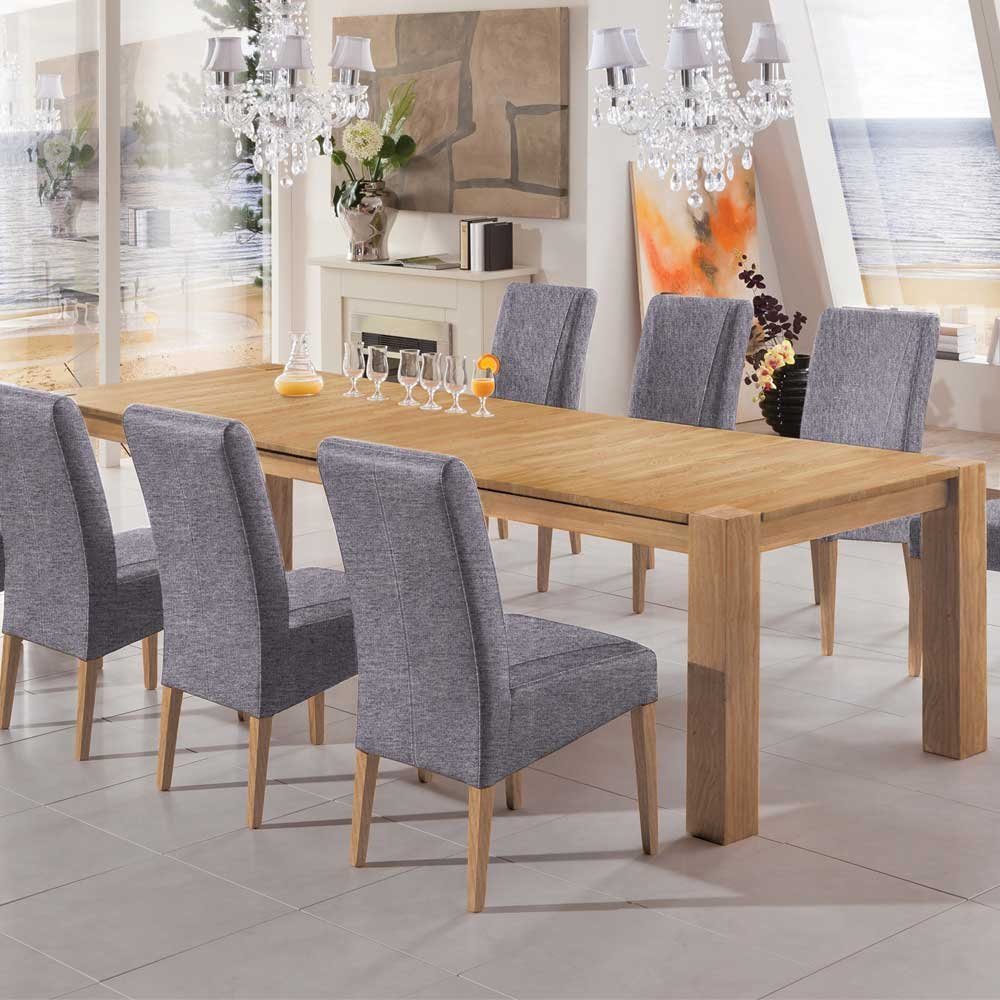 Pharao24 Esstisch Ustraga, aus Massivholz