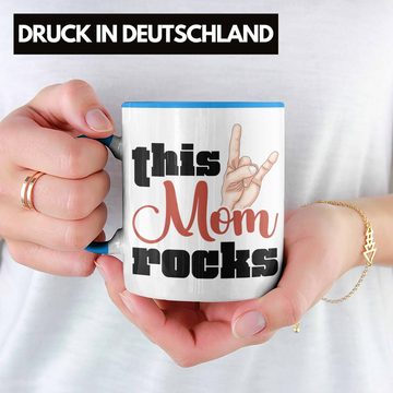 Trendation Tasse Trendation - This Mom Rocks Lustige Tasse Mama Rockn Roll Geschenkidee