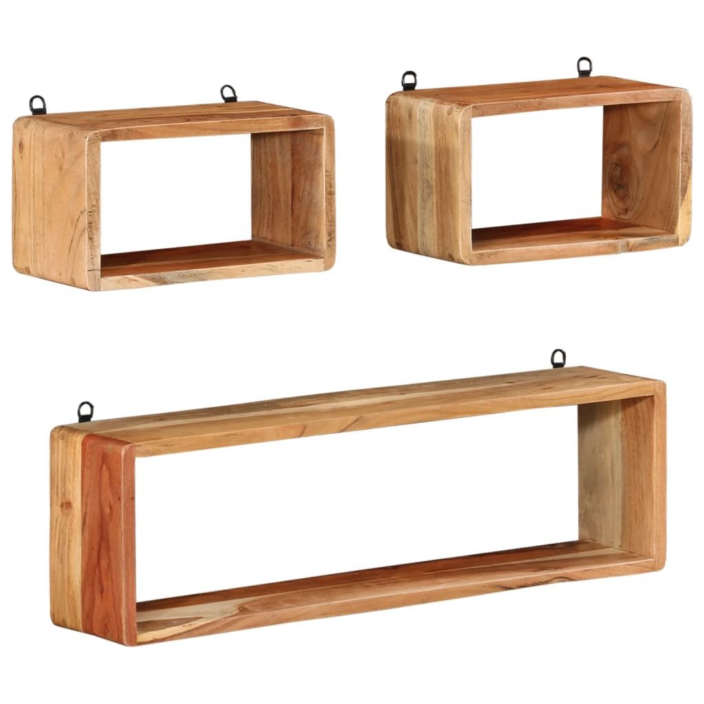 vidaXL Regal 3-tlg. Würfelregal-Set Massivholz, 1-tlg. günstig online kaufen