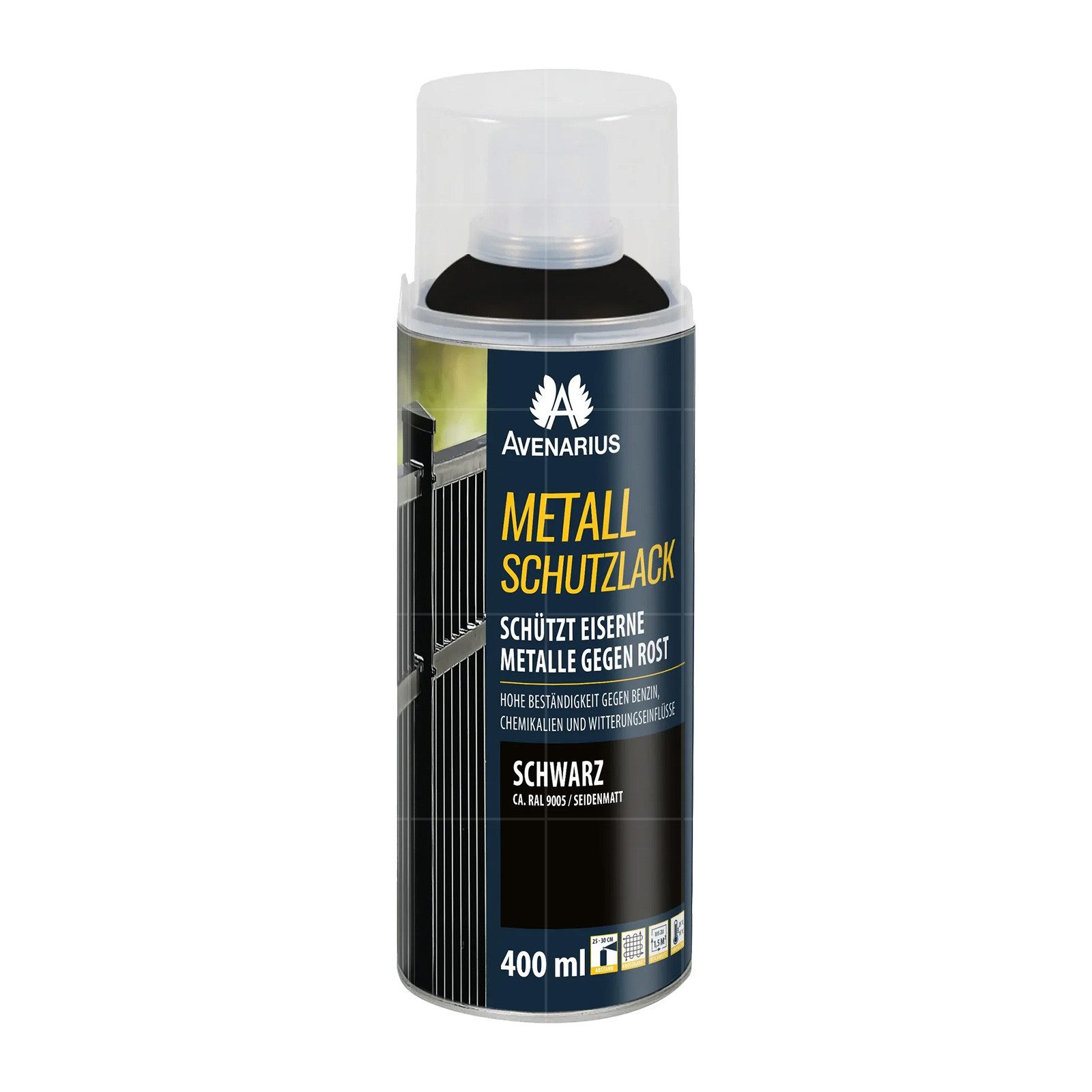 Avenarius Metallschutzlack METALLSCHUTZLACK - 0.4 LTR (SEIDENMATT SCHWARZ)